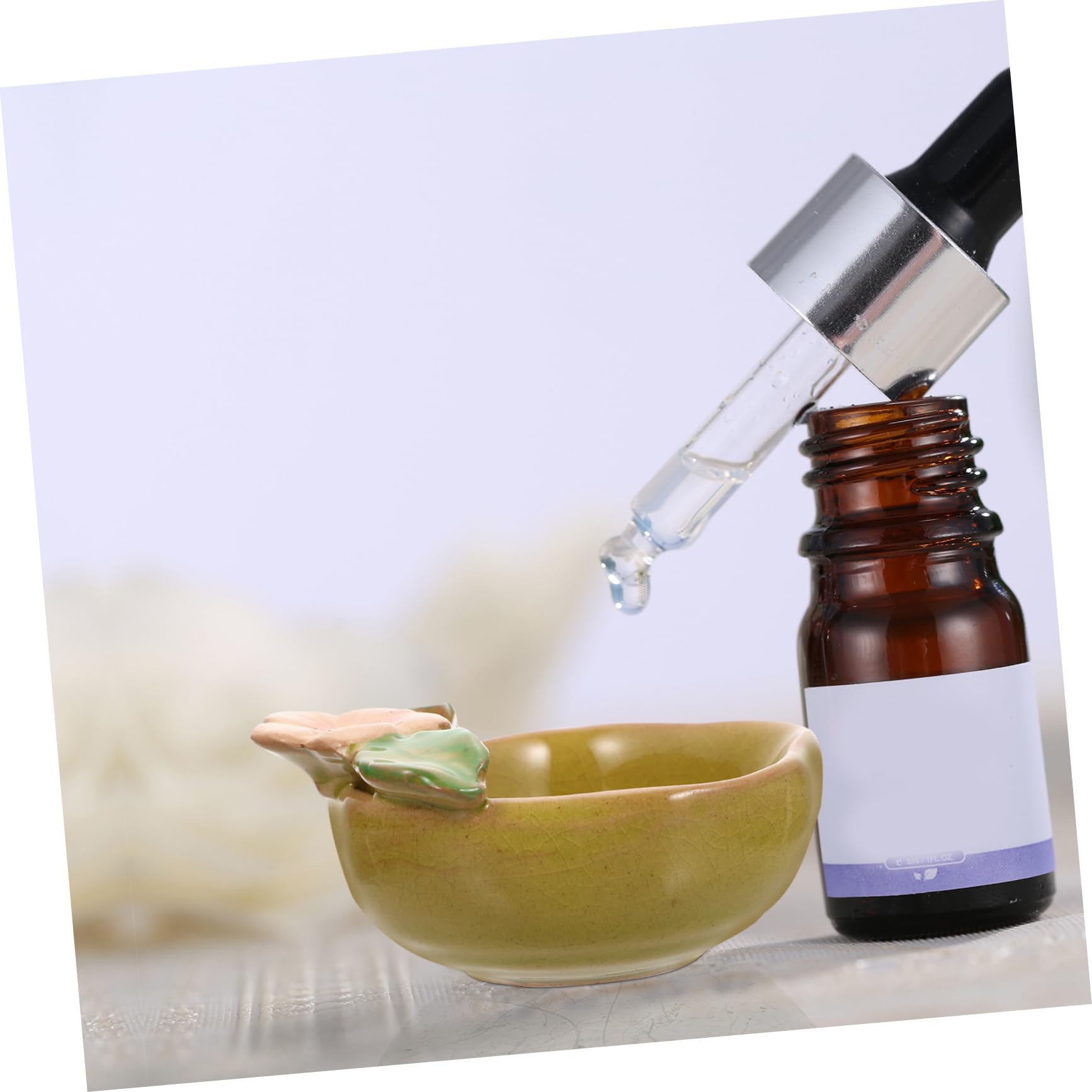Ceramic Essential Oil Blending Bowl - Aromatherapy Facial Bowl for Home Spa, Esthetician Supplies & Professional Treatments - Perfect for DIY Skincare, Massage Therapy and Relaxation