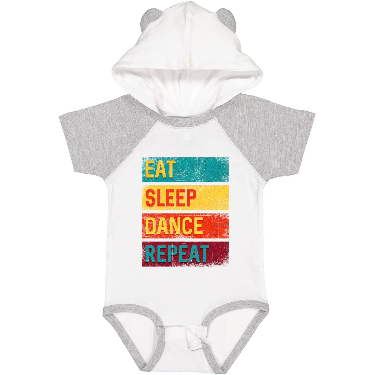 Inktastic Dancing Eat Sleep Dance Repeat Baby Bodysuit - Cute & Soft Cotton Onesie for Newborns & Infants - Perfect for Dance Lovers, Baby Showers & Photo Shoots