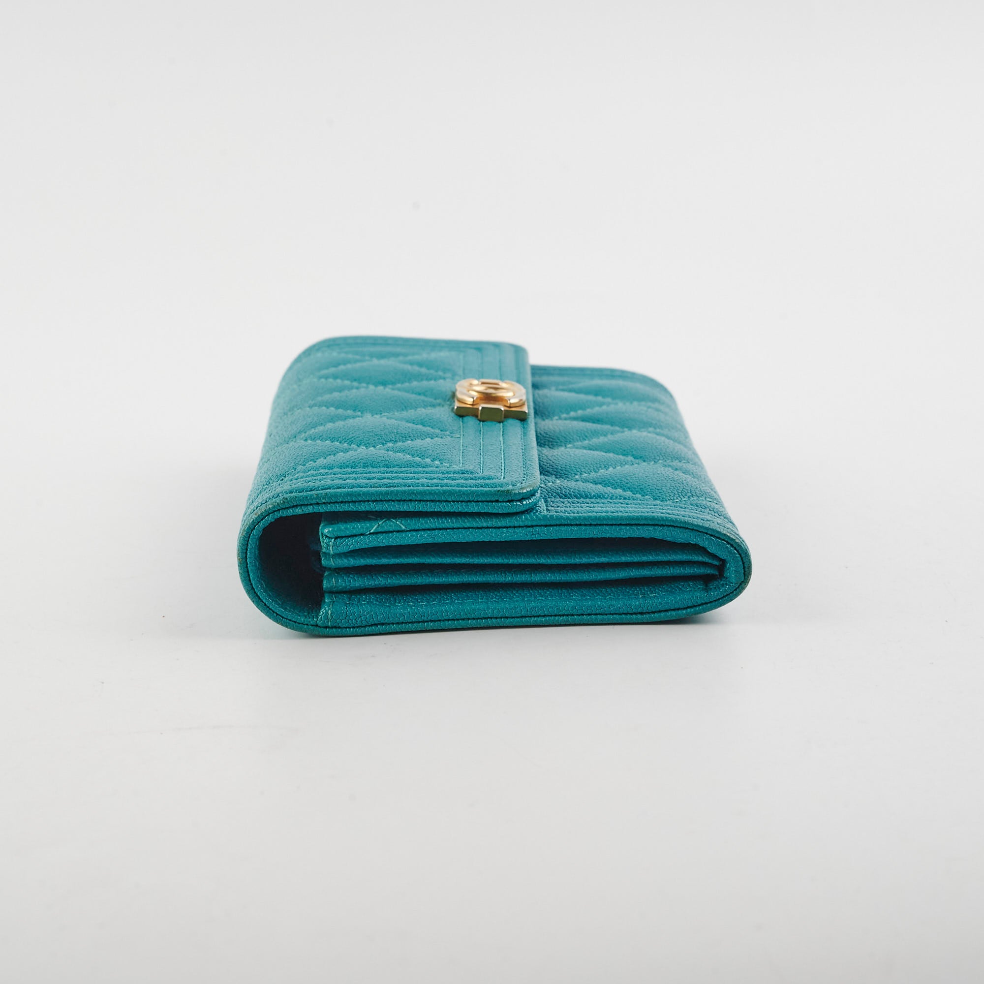 Chanel Boy Caviar Leather Turquoise Blue Quilted Shoulder Bag 28cm - Luxury Designer Handbag for Women, Perfect for Parties, Dating & Special Occasions