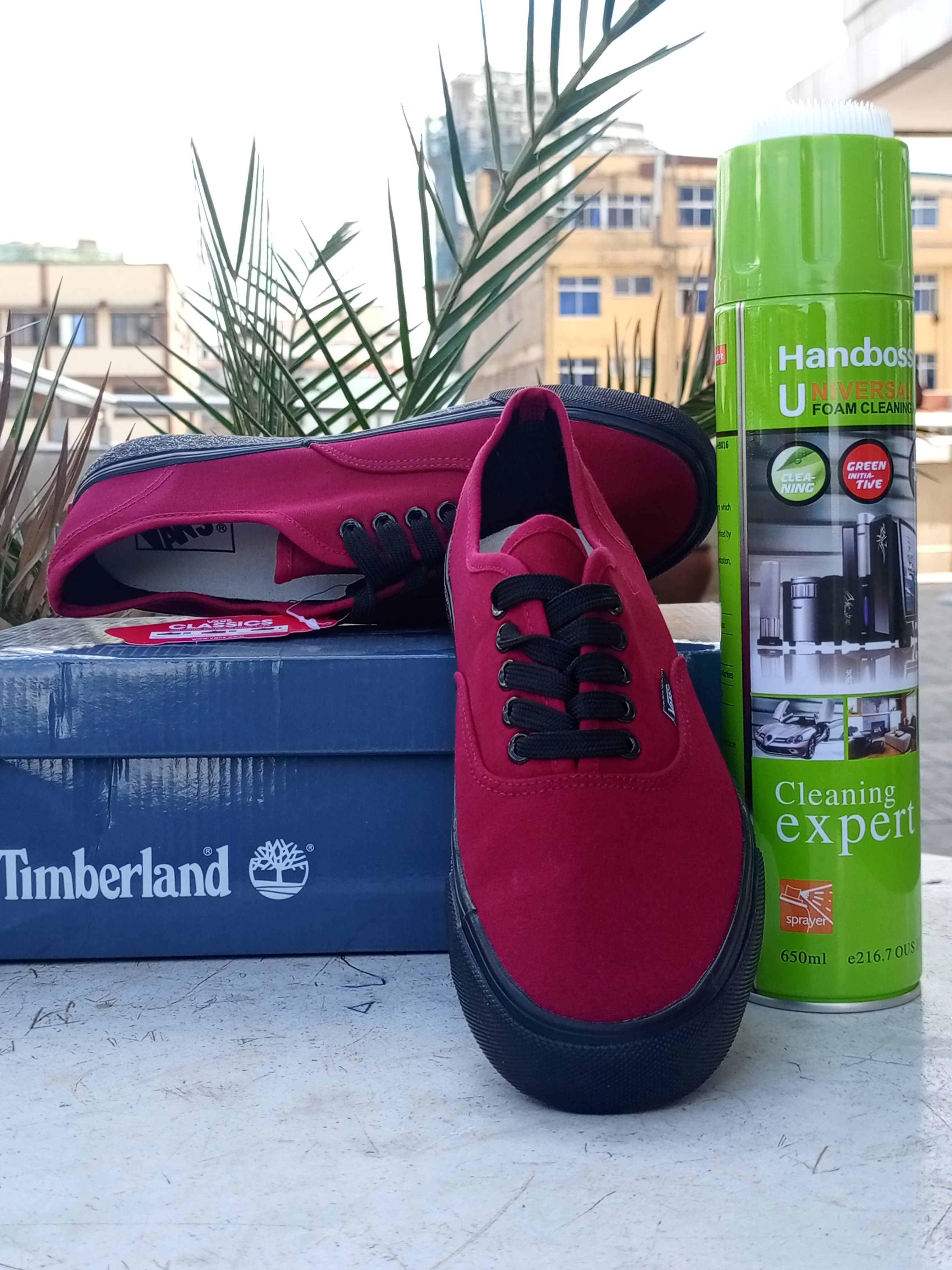 Vans Off The Wall Classic Skate Shoes - Maroon & Black Colorway | Stylish & Durable Sneakers for Skateboarding, Streetwear & Casual Wear