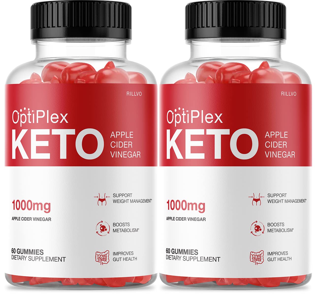 OptiPlex Keto Gummies with Apple Cider Vinegar (ACV) - 2 Pack, 120 Gummies - Supports Weight Loss & Energy Boost - Perfect for Keto Diet & Healthy Lifestyle