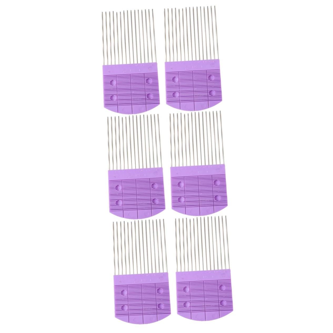 6-Piece DIY Quilling Tools Set - Paper Craft Combs, Crimper Pins, Weaving Supplies for Scrapbooking, Card Making & Home Decor (Purple)