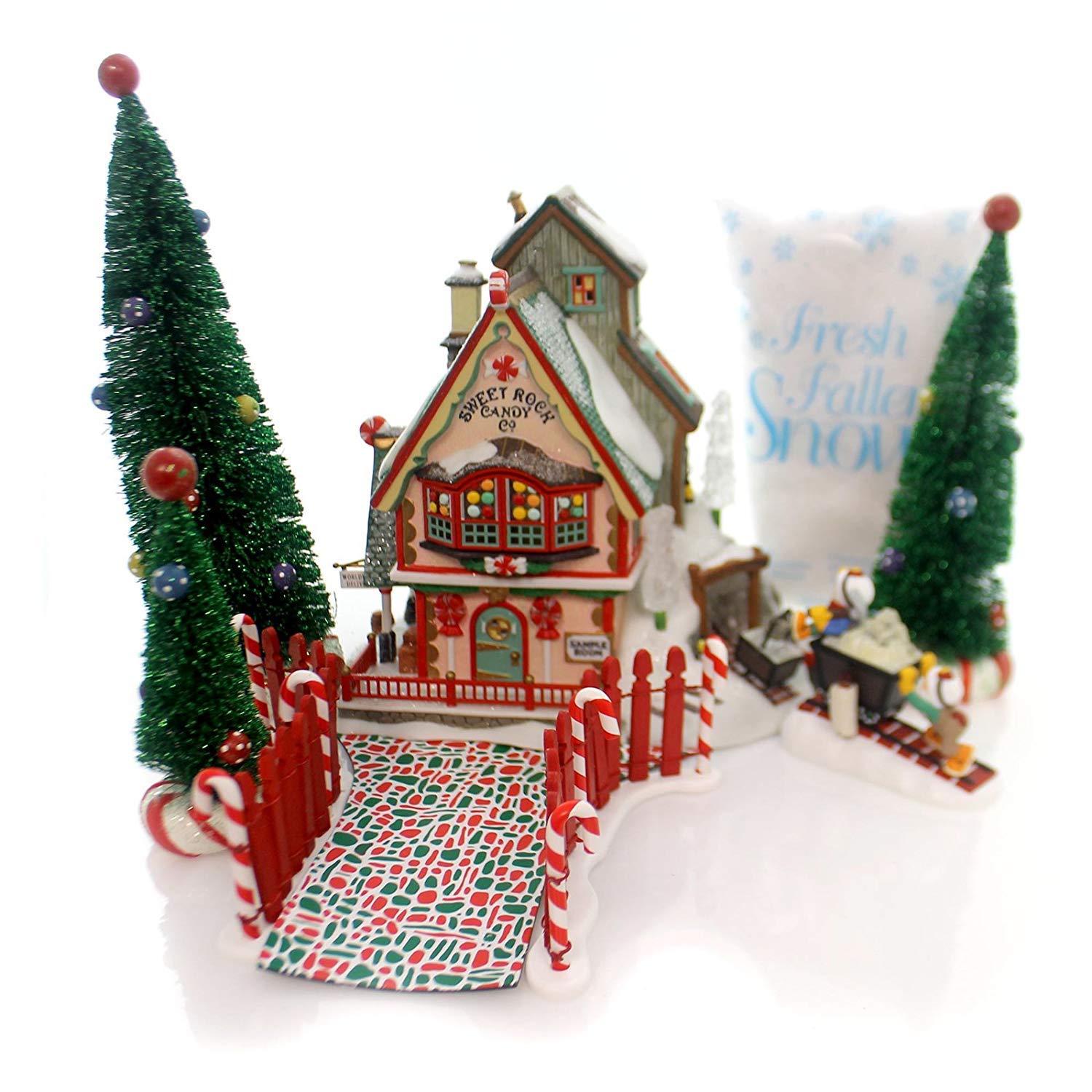 Department 56 Sweet Rock Candy Co. Gift Set - Vintage-Style Candy Shop Collectible - Perfect for Christmas Village Displays, Home Decor & Holiday Gift Giving