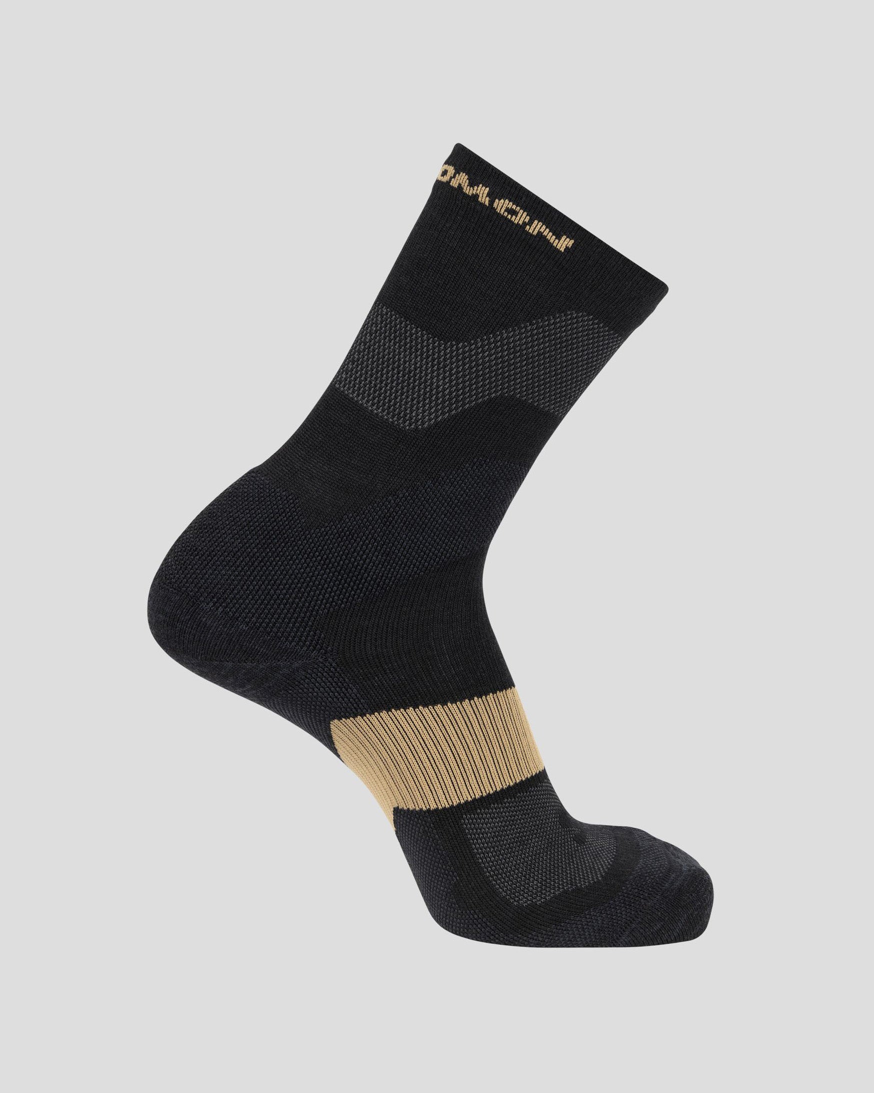 Salomon X Ultra Crew Socks - Moisture-Wicking Hiking Socks for Men & Women, Black/Kelp - Perfect for Trail Running, Backpacking & Outdoor Adventures