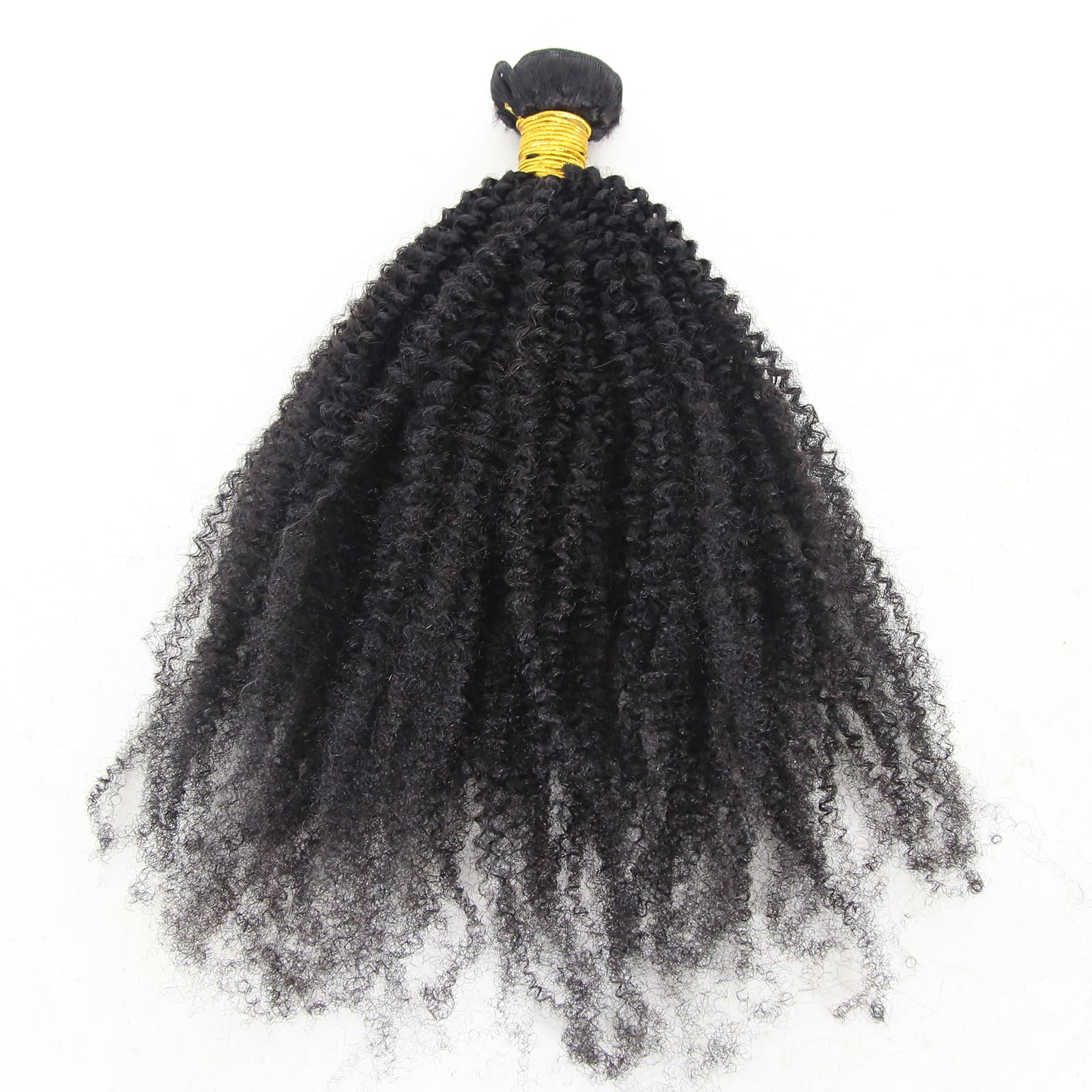 ZigZag Afro Kinky Curly 100% Brazilian Virgin Human Hair Weave Bundles 4B 4C - 26 Inch Double Weft Hair Extensions for Natural Black Hairstyles | Perfect for Braids, Twist Outs & Protective Styling
