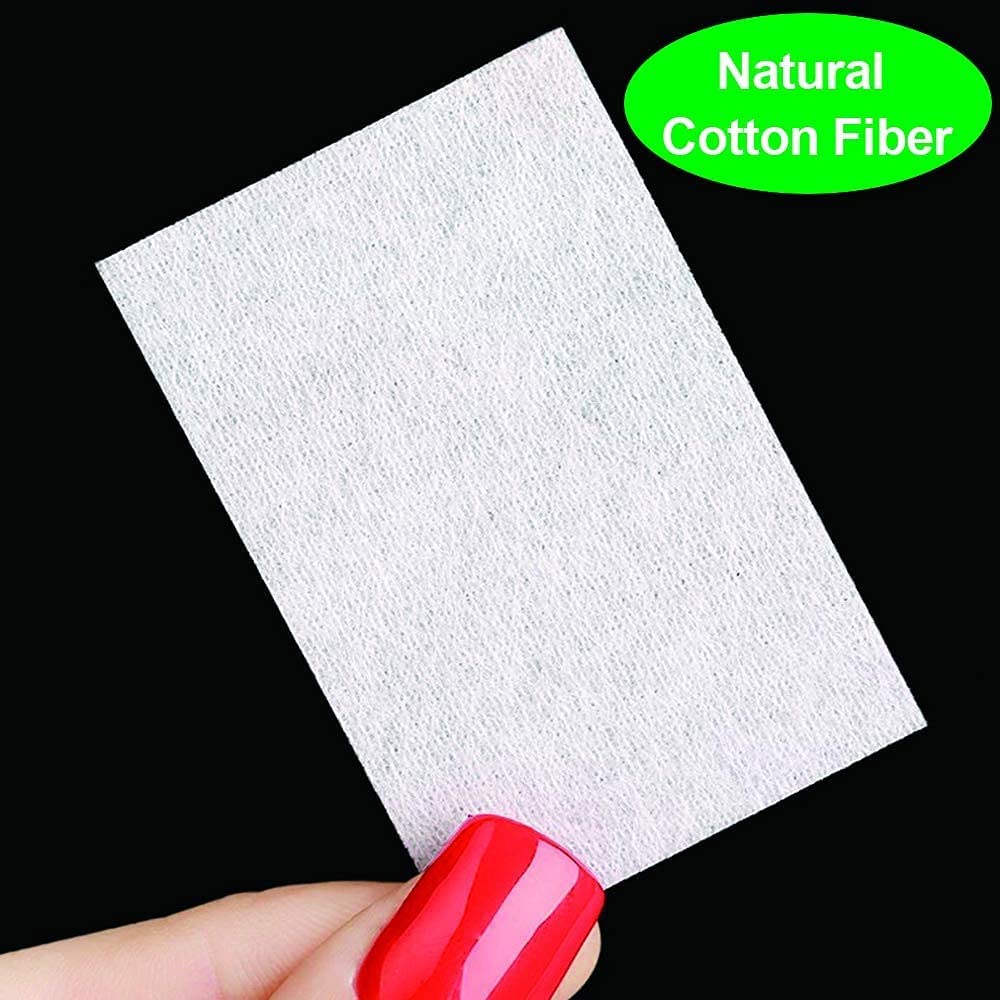 1000 Pcs Sminakh Lint-Free Nail Wipes - Premium Cotton Pads for Gel Nail Polish Removal, Eyelash Extension Glue Cleaning & Nail Care | Gentle, Absorbent & Non-Irritating for Salon & Home Manicure Use
