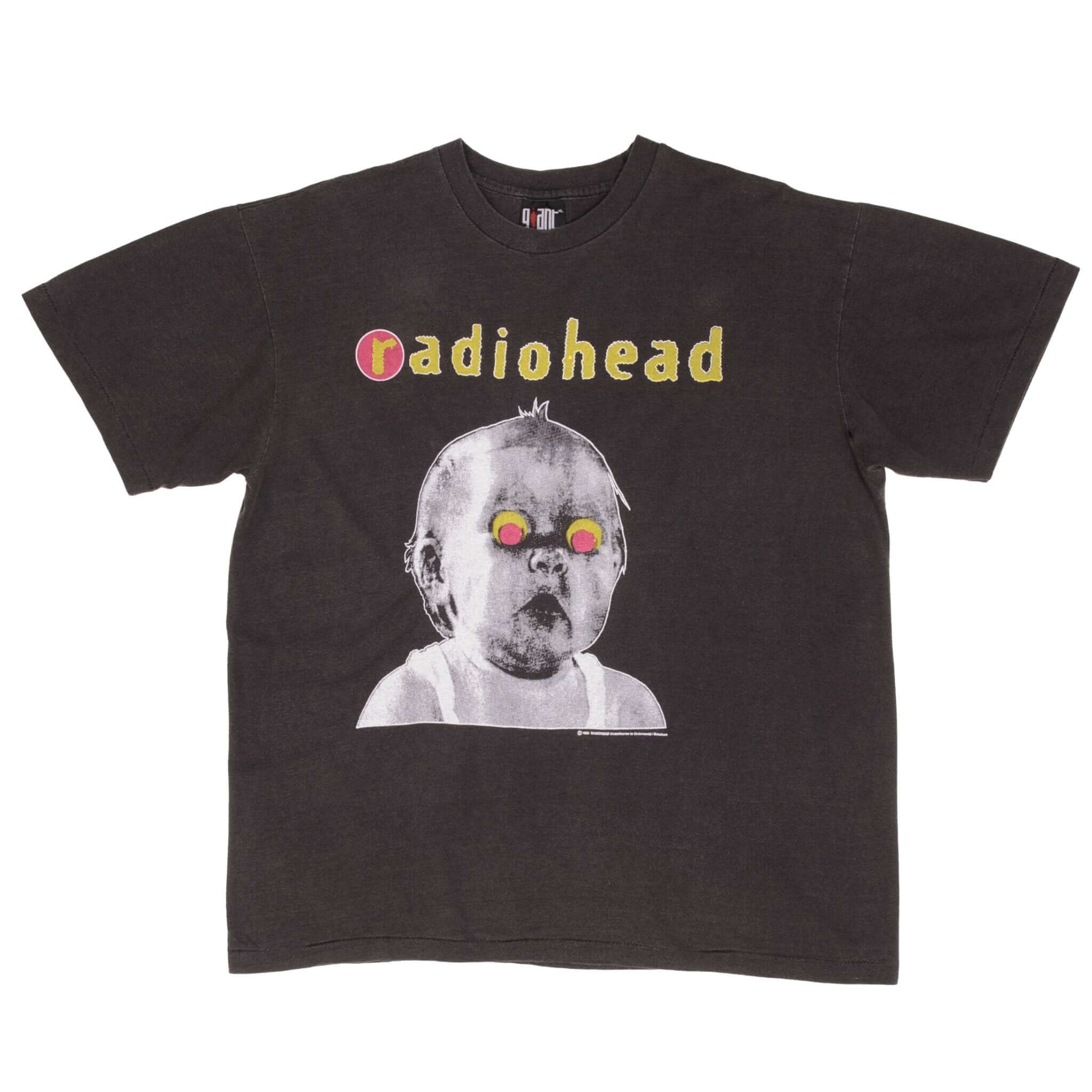 Vintage 1993 Radiohead Pablo Honey Tour Bootleg Tee Shirt - XL Single Stitch - Perfect for Concerts & 90s Retro Fashion