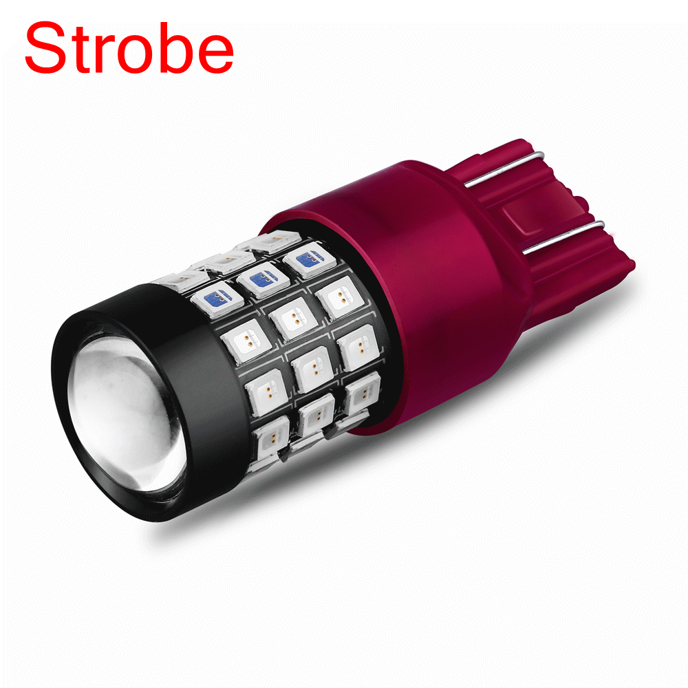 Super Bright 7440 7443 LED Strobe Brake Light Bulbs - 12V Flashing Stop Lights for Cars, Trucks & Motorcycles | Enhanced Safety & Visibility