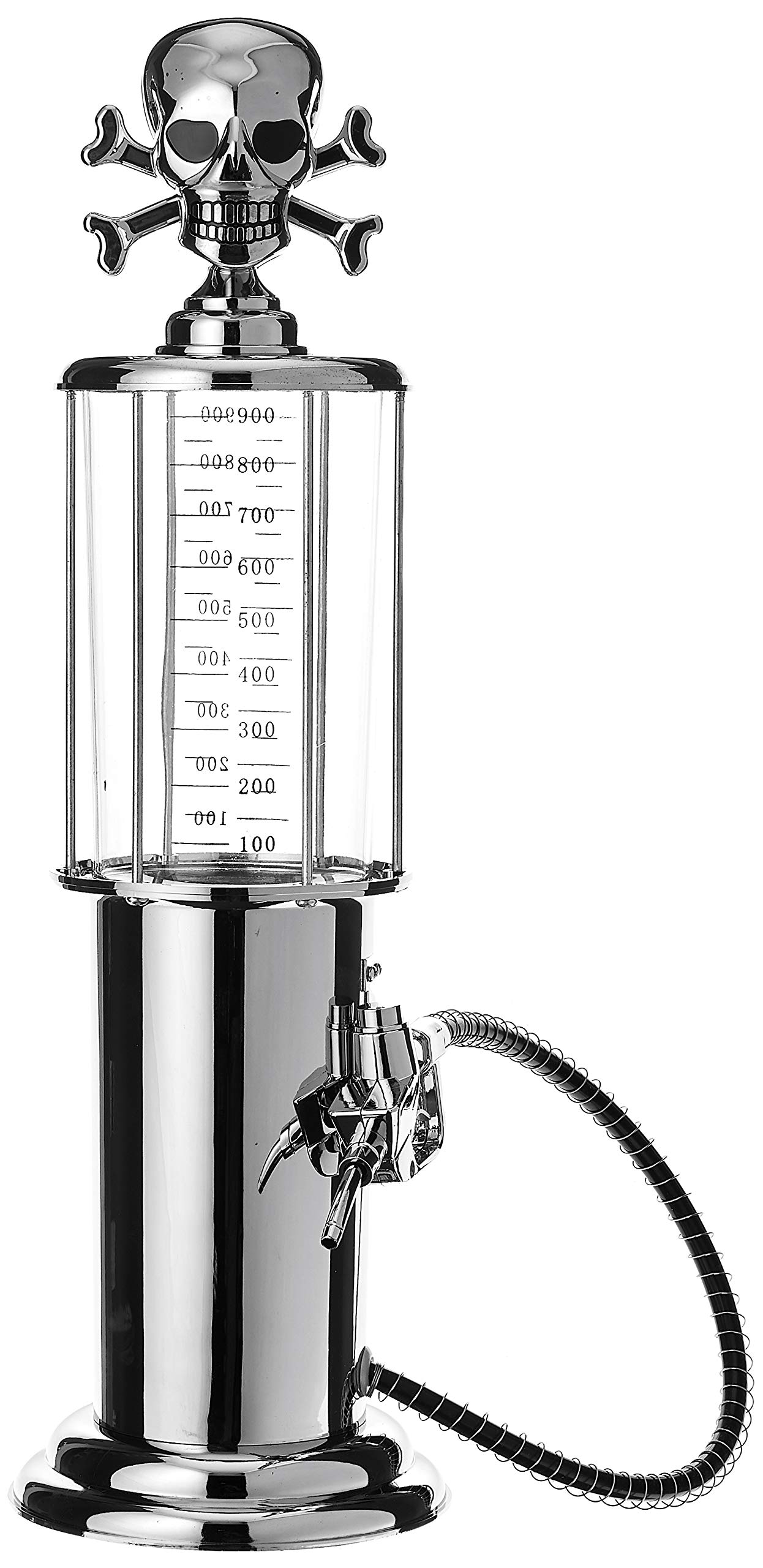 Godinger Gas Pump Skull Dispenser - Halloween Party Decor