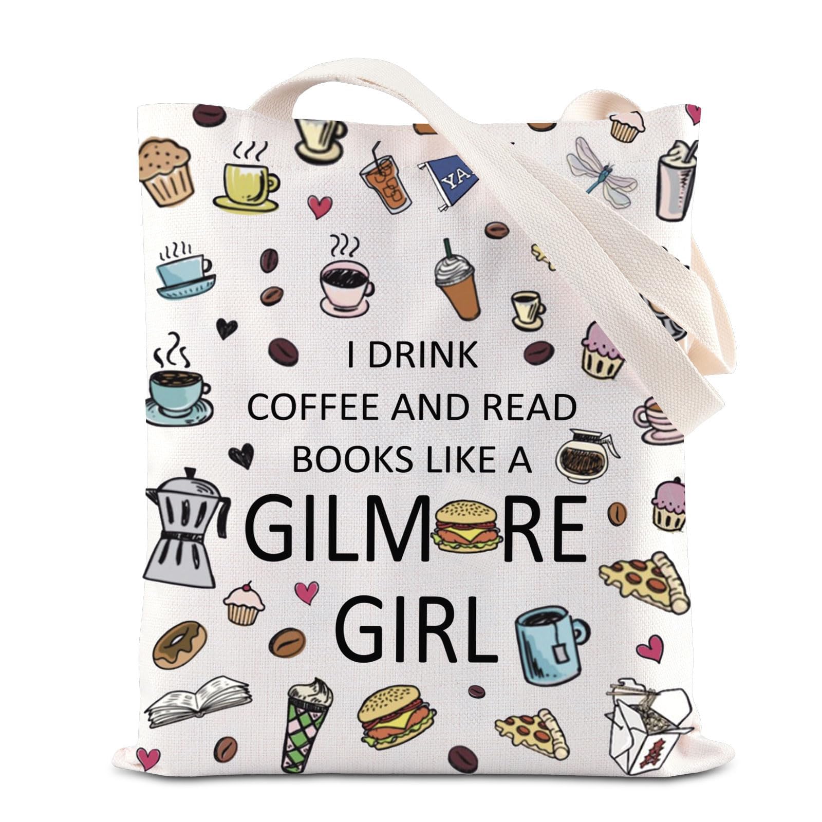 KUIYAI TV Show Merchandise - Coffee Lovers Inspired Tote Bag from Luke's Diner, Perfect Gift for Gilmore Girls Fans & Movie Enthusiasts - Great for Daily Use, Shopping, and Coffee Dates