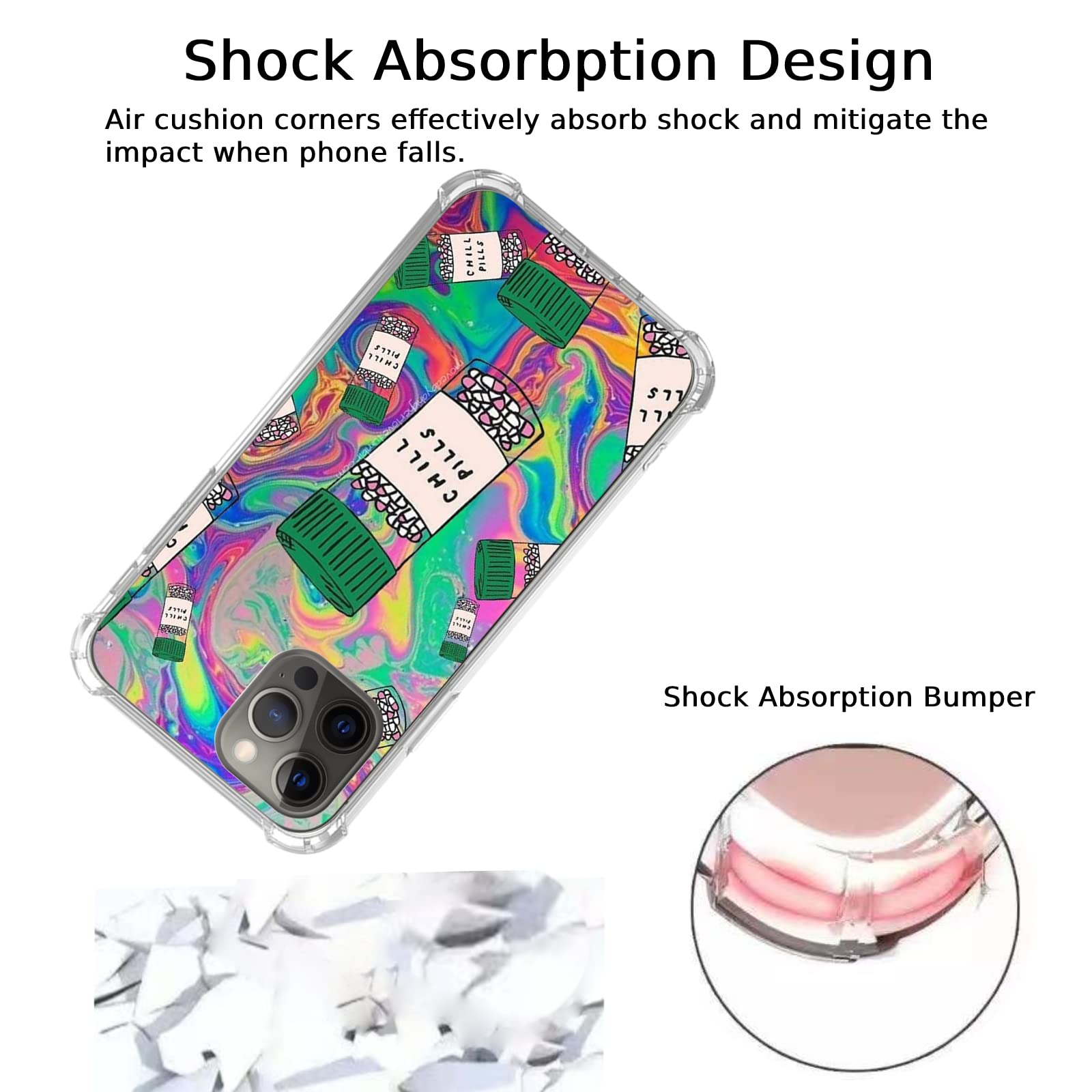 Trendy Psychedelic Trippy Groovy Art TPU Case Cover for iPhone 11 Pro - Colorful Swirls Design, Aesthetic Indie Style | Perfect for Music Festivals, Rave Parties & Boho Lifestyle