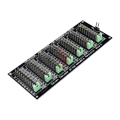 1R - 9999999R Adjustable Seven Decade Programmable Resistor Board - 1R Step, 1% Tolerance, 1/2 Watt Precision - Perfect for Circuit Testing, DIY Electronics, and Lab Equipment Calibration