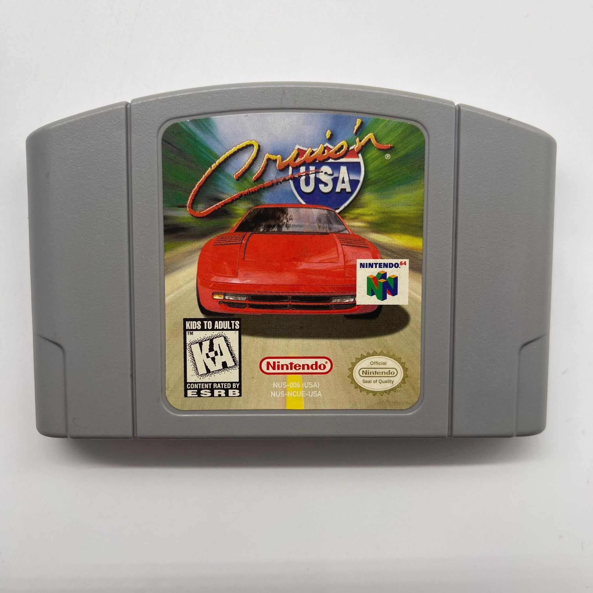 Cruis'n USA Nintendo 64 N64 Game Cartridge NTSC U/C - Classic Racing Game for Retro Gaming Enthusiasts & Collectors - Perfect for Nostalgic Gaming Nights and Vintage Console Collections