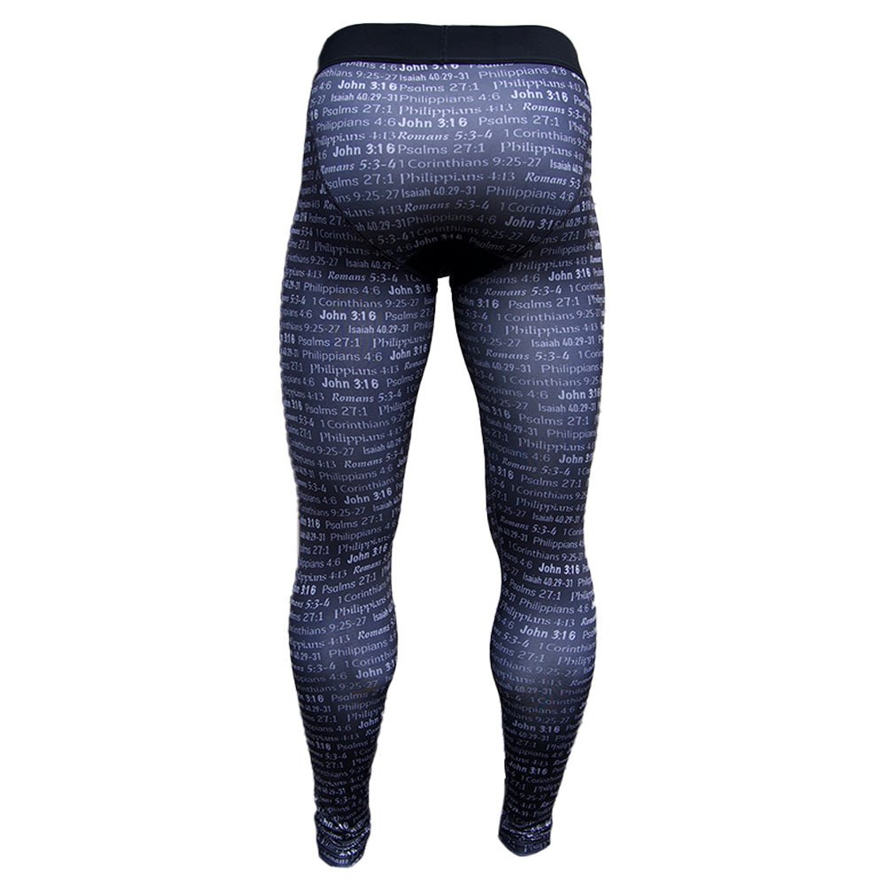 BLESSED High-Performance Black Compression Tights for Women & Men - Running, Yoga, Workout & Recovery