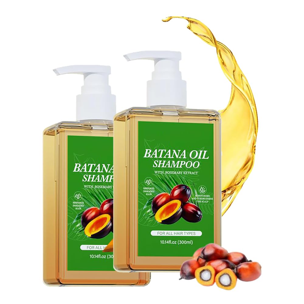 Batana Oil Shampoo & Conditioner Set for Hair Growth - Rosemary Extract Formula to Nourish & Regenerate Hair - 2 Pack | Ideal for Thinning Hair, Dry Scalp & Damaged Hair Care