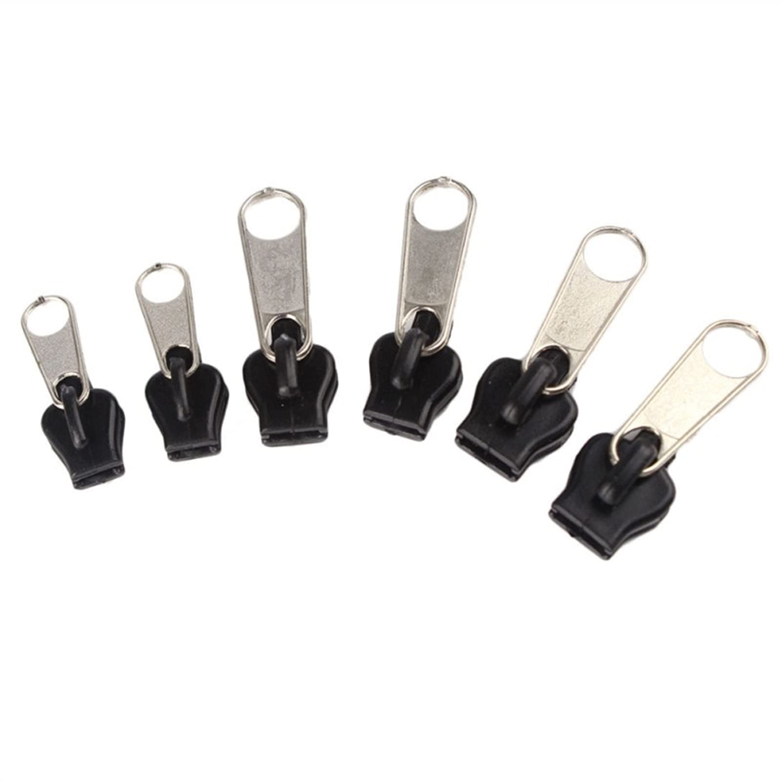 Zkenshan 6-Piece Universal Zipper Repair Kit - Fix Broken Zippers Instantly | Replacement Sliders & Teeth for Jackets, Bags, Jeans | Durable Sewing Supplies for Home & Travel (6PCS)