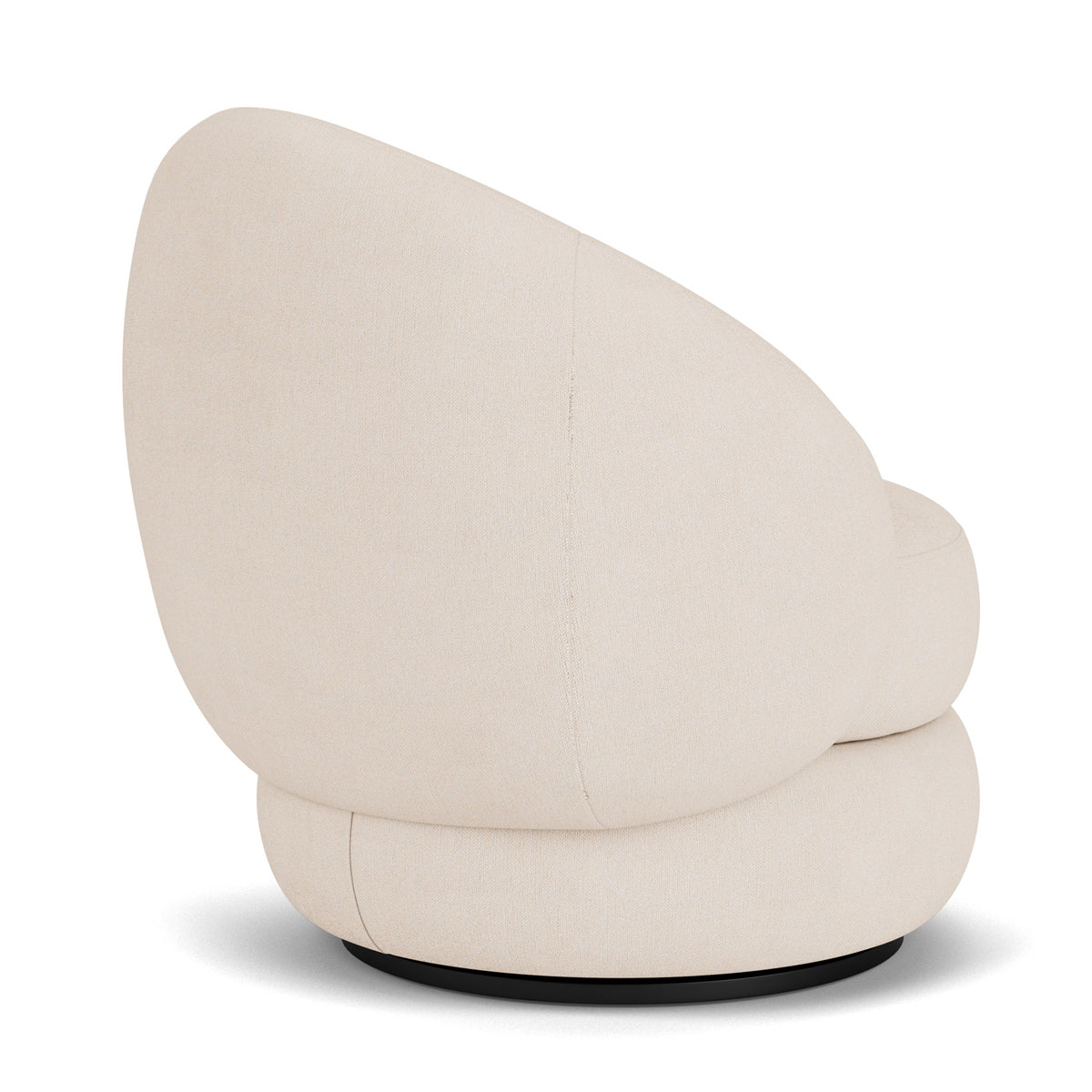 Alma Fabric Swivel Armchair - Modern Upholstered Lounge Chair with 360° Rotation, Comfortable Living Room Accent Chair for Home Office, Reading Nook, or Bedroom Relaxation