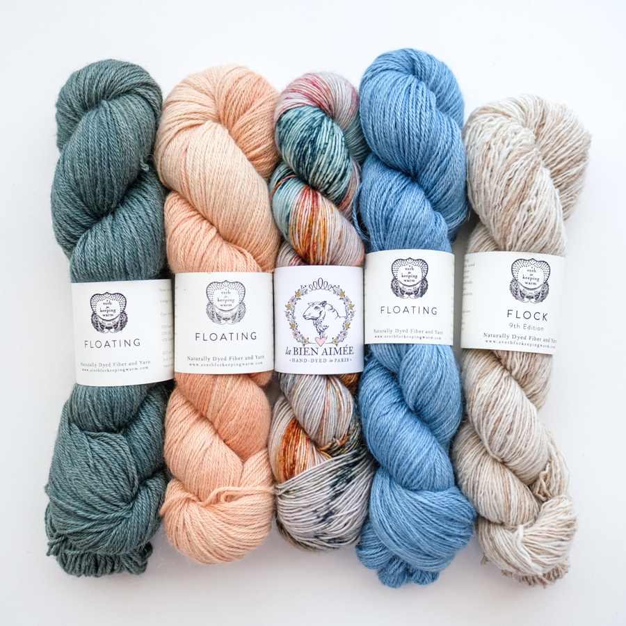 AVFKW x La Bien Aimée x Stephen West Vertices Unite Shawl Bundle - Hand Knit Luxury Wool Shawl for Women - Perfect for Winter Fashion, Gift Giving & Special Occasions