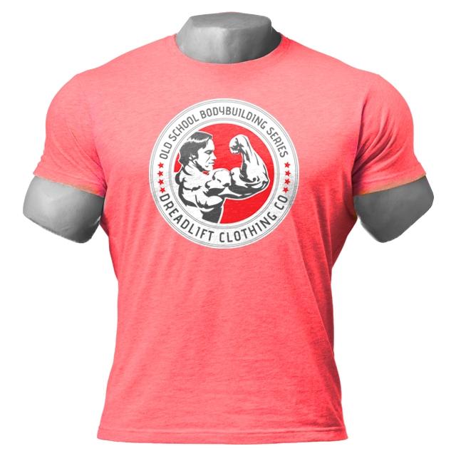 Vintage Dreadlift Oldschool Bodybuilding T-Shirt - Red | Gym Workout & Bodybuilding Apparel for Men