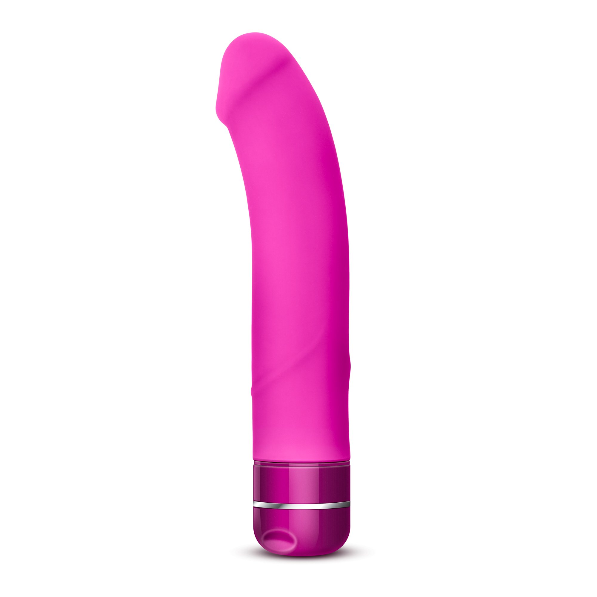 Blush Novelties Beau - 8.5 Inch Platinum Silicone G Spot Vibrating Dildo with Deep Rumbly Motors - Waterproof & Ultra Smooth Sex Toy for Couples - 5 Year Warranty - Pink - Perfect for Solo Play, Couples Intimacy & Underwater Pleasure
