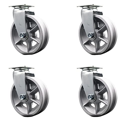 4 Swivel - No Brakes - Silver