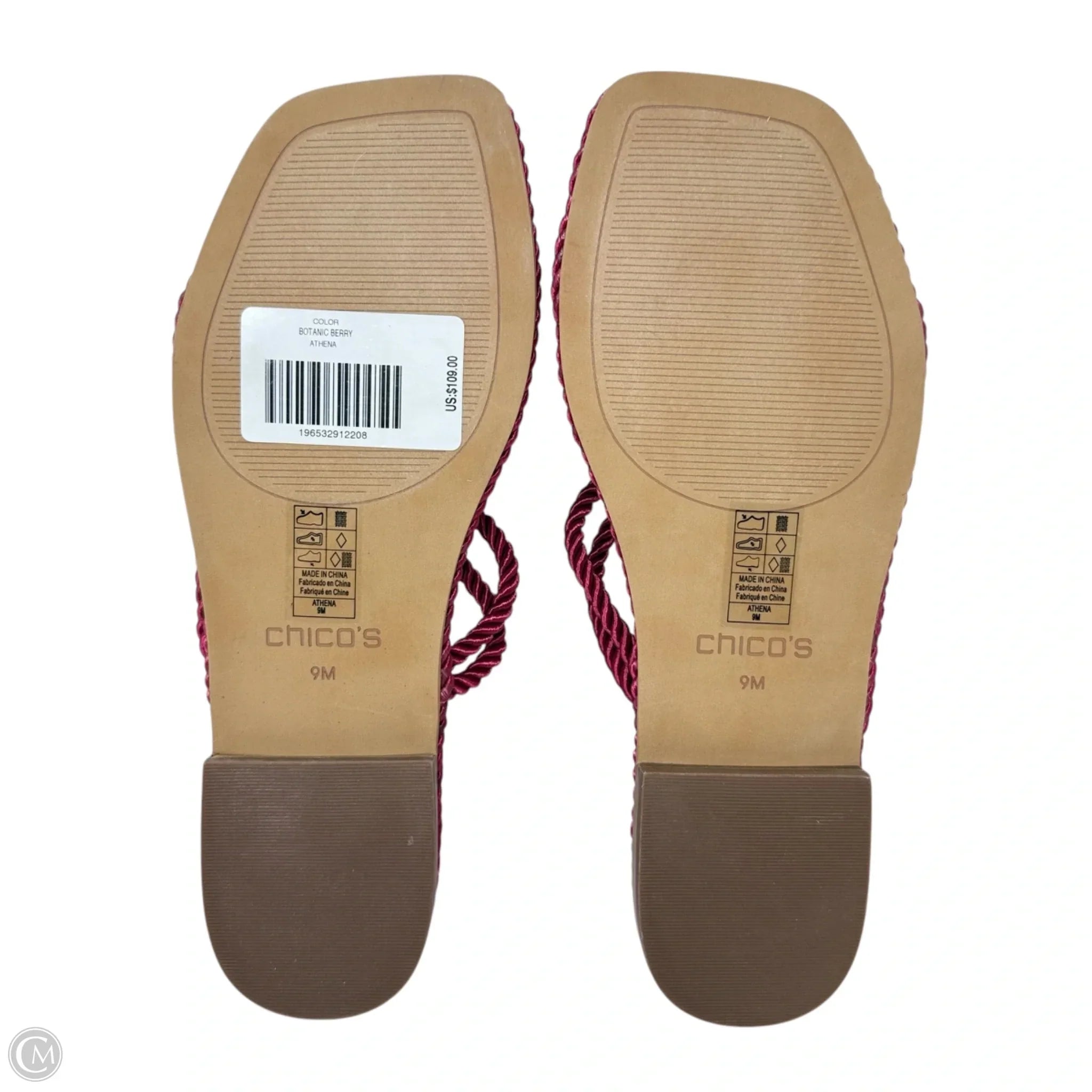 Chico's Athena Comfortable Pink Sandals for Women - Size 9 | Casual Summer Walking Shoes for Beach, Vacation & Everyday Wear