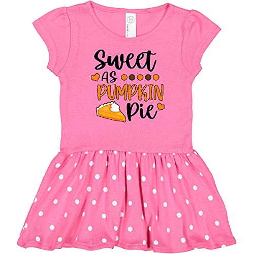 Inktastic Thanksgiving Sweet As Pumpkin Pie Infant Dress - Cute Baby Outfit for Holiday Photos, Family Gatherings & Festive Celebrations