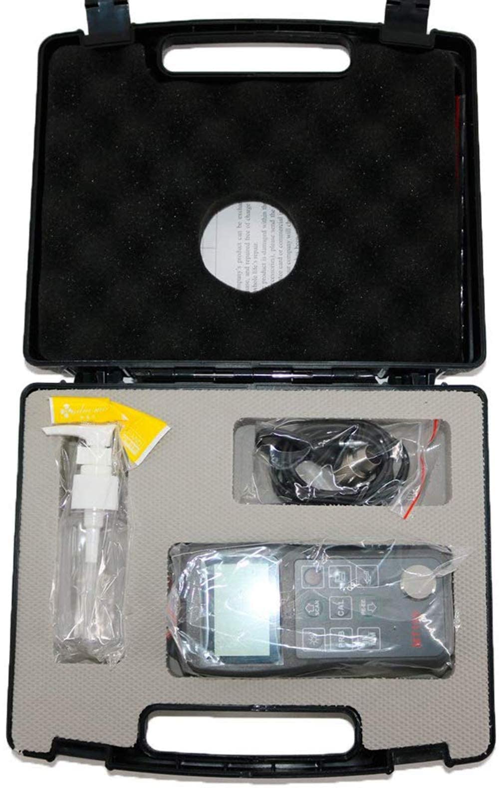 Digital Ultrasonic Thickness Gauge 0.65-600mm (0.025-23.62in) for Steel, Aluminum, Copper - Paint Through Measurement, Pulse Echo Mode - Ideal for Metal Inspection, Welding & Corrosion Testing