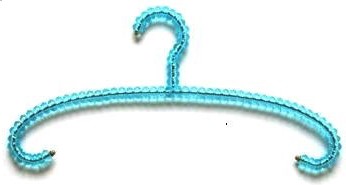 Turquoise Beaded Hangers - Stylish Closet Organizers for Dresses, Coats & Delicate Clothing | Perfect for Bedroom, Walk-in Closet & Boutique Display