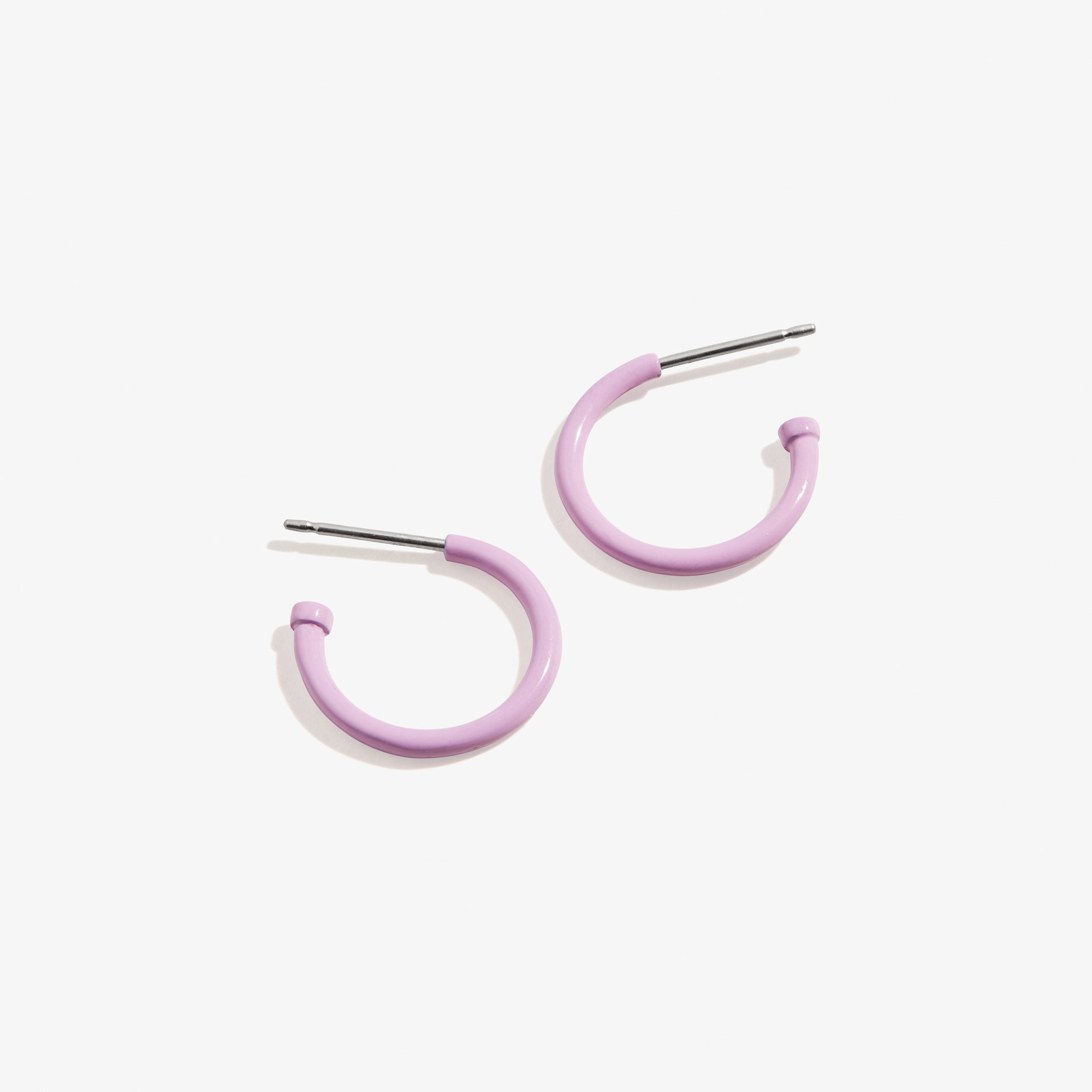 Trendy Purple Huggie Hoop Earrings for Women - Perfect for Everyday Wear, Parties & Gifts