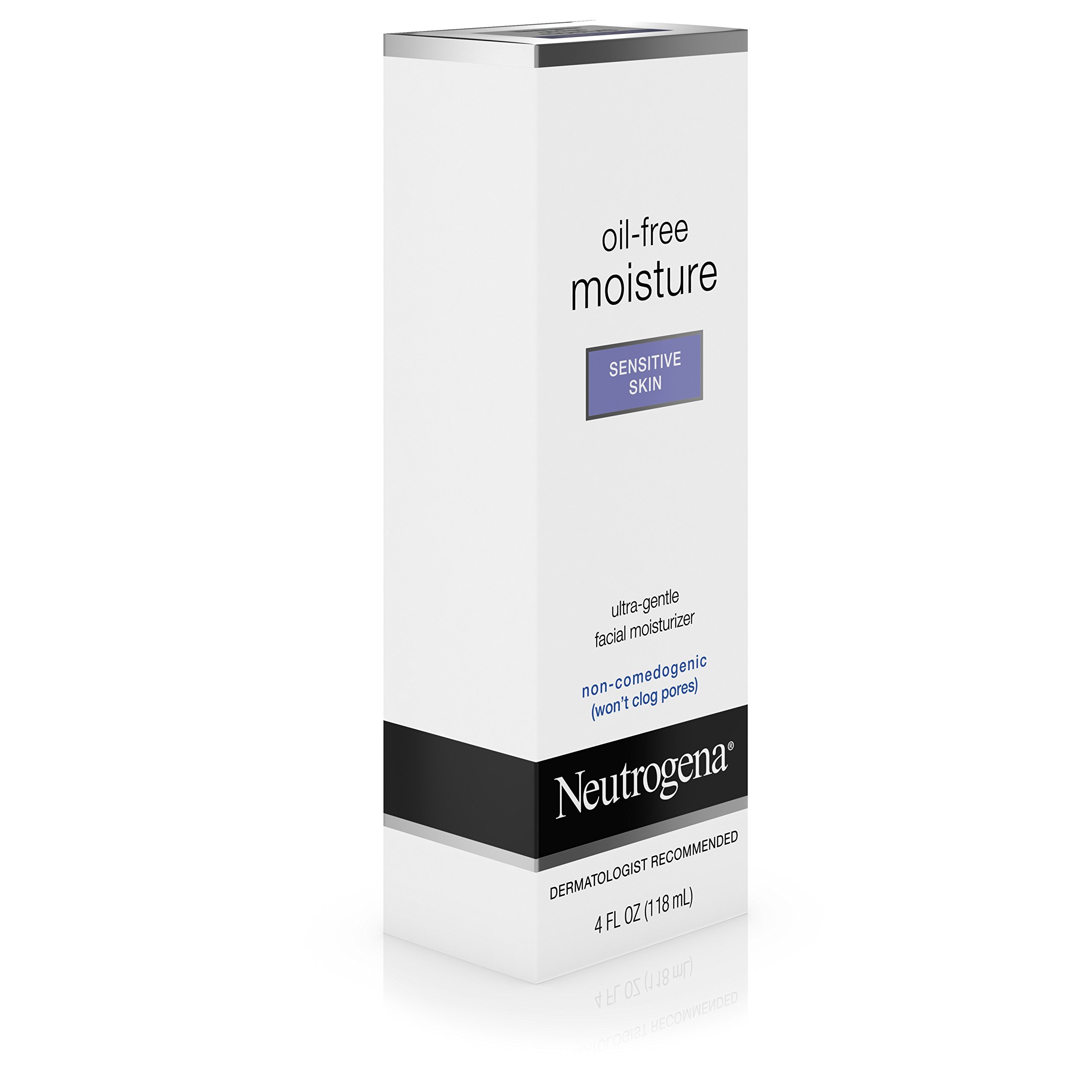Neutrogena Oil-Free Daily Facial Moisturizer for Sensitive Skin - Fragrance-Free & Dye-Free Ultra Gentle Lightweight Lotion (4 fl oz) | Perfect for Daily Hydration & Soothing Dryness | Ideal for Sensitive Skin Care Routine & Makeup Prep