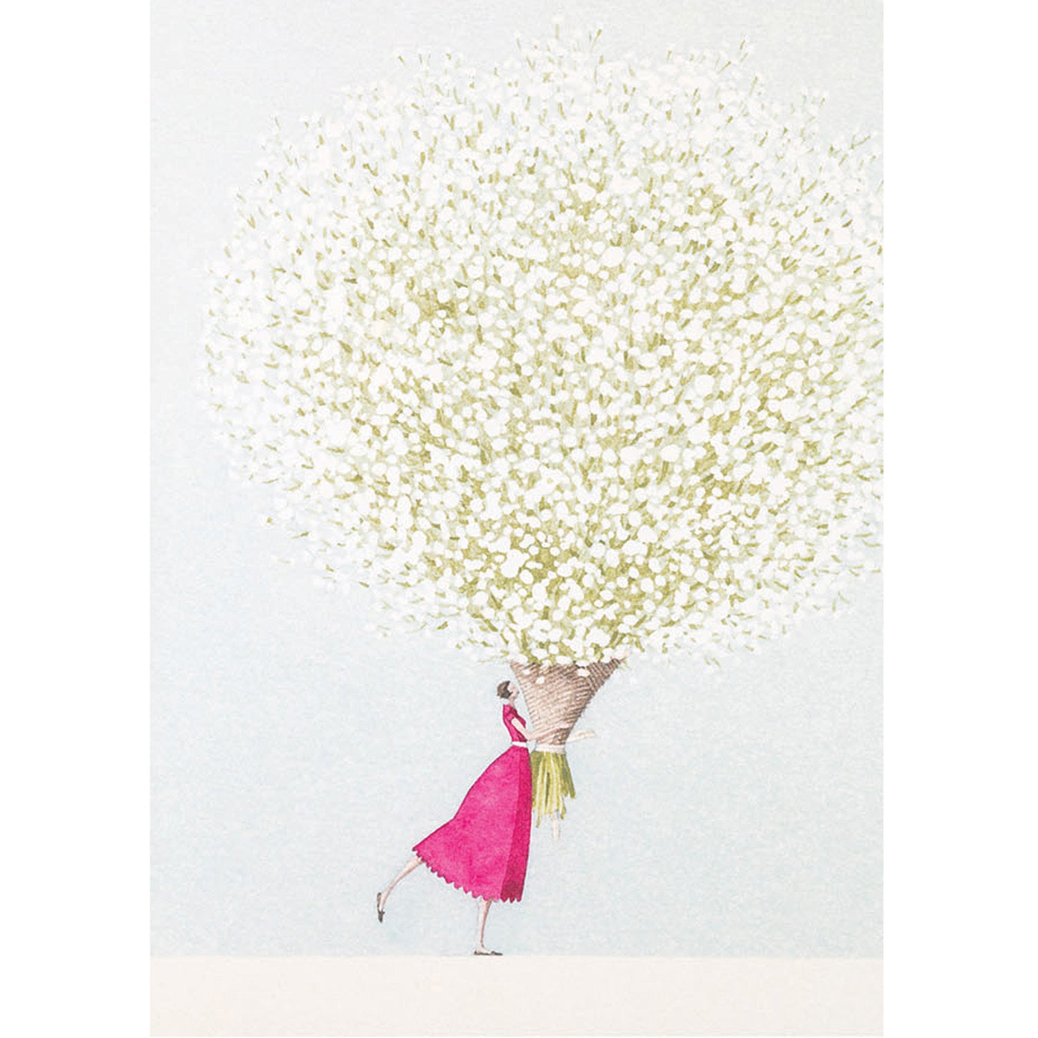Baby's Breath Greeting Cards - Set of 10 Handmade Floral Stationery for Birthdays, Weddings & Thank You Notes - Perfect for Special Occasions & Gift Giving