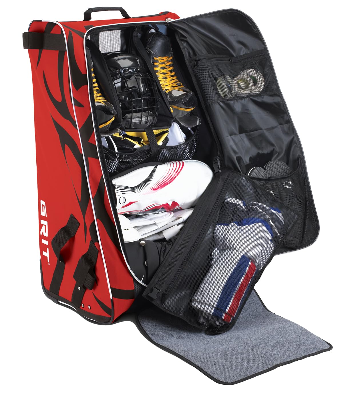 HTFX Hockey Tower Equipment Bag - Durable Hockey Gear Storage for Sticks, Pads & Accessories - Perfect for Ice Hockey Practice, Games & Travel