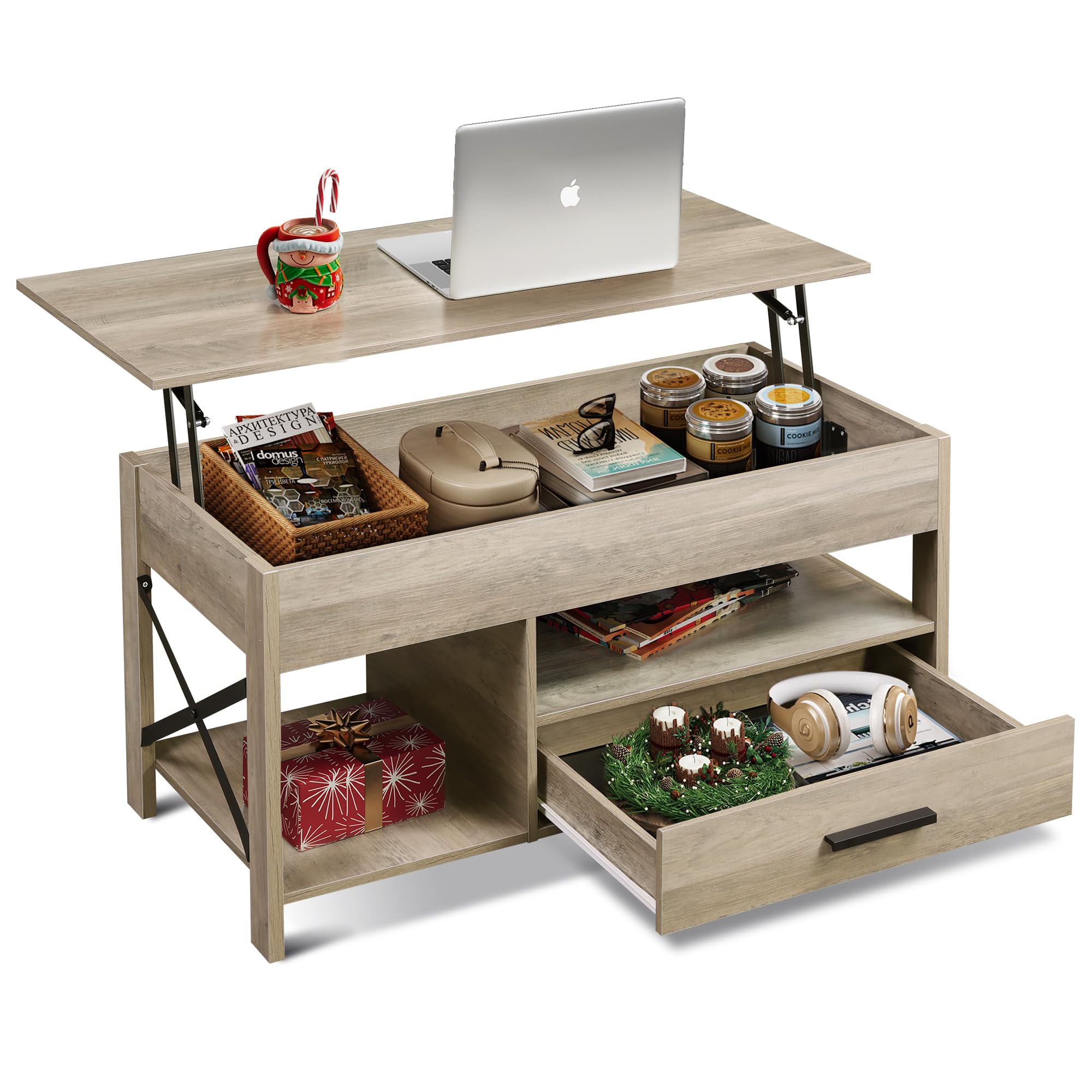 Lift Top Coffee Table with Storage - 39