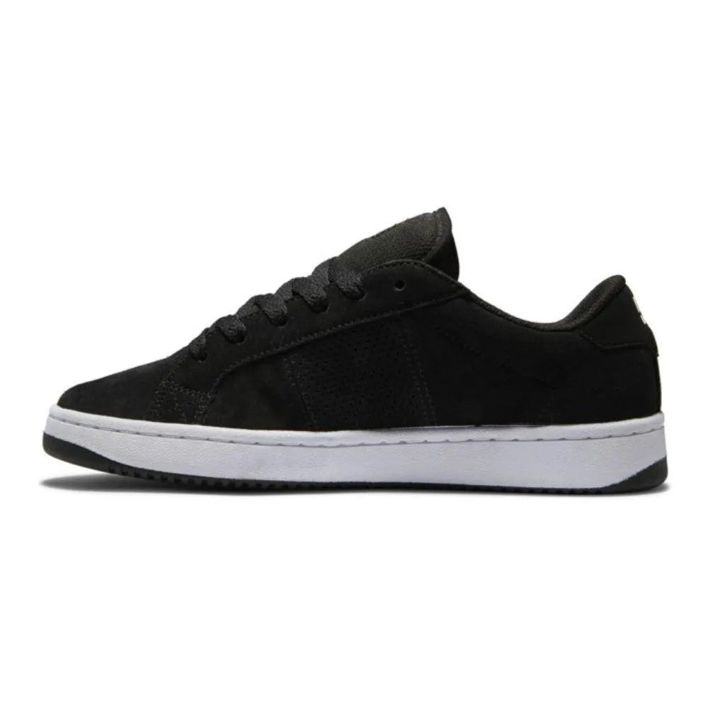DC Kids Striker BKW Boys Black Skate Shoes - Comfortable & Durable Sneakers for Active Boys - Perfect for Skateboarding, School & Everyday Wear