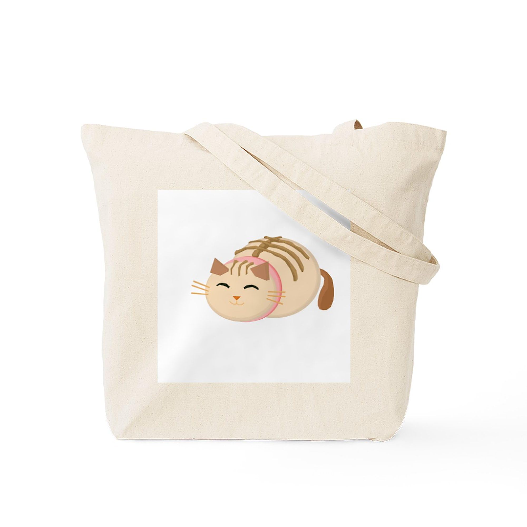 Sushi Cat Tote Bag - Natural Canvas Reusable Shopping Bag for Groceries, Beach & Work | Eco-Friendly & Durable