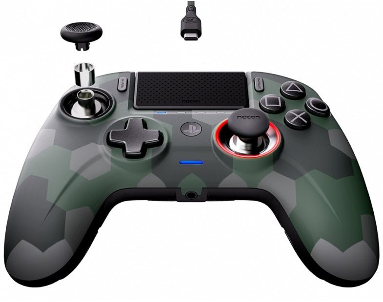 Nacon Revolution Unlimited Pro Controller Camo - Wireless Gaming Controller for PS4, PS5, PC | Ergonomic Design, Customizable Buttons - Perfect for FPS, Racing & Action Games
