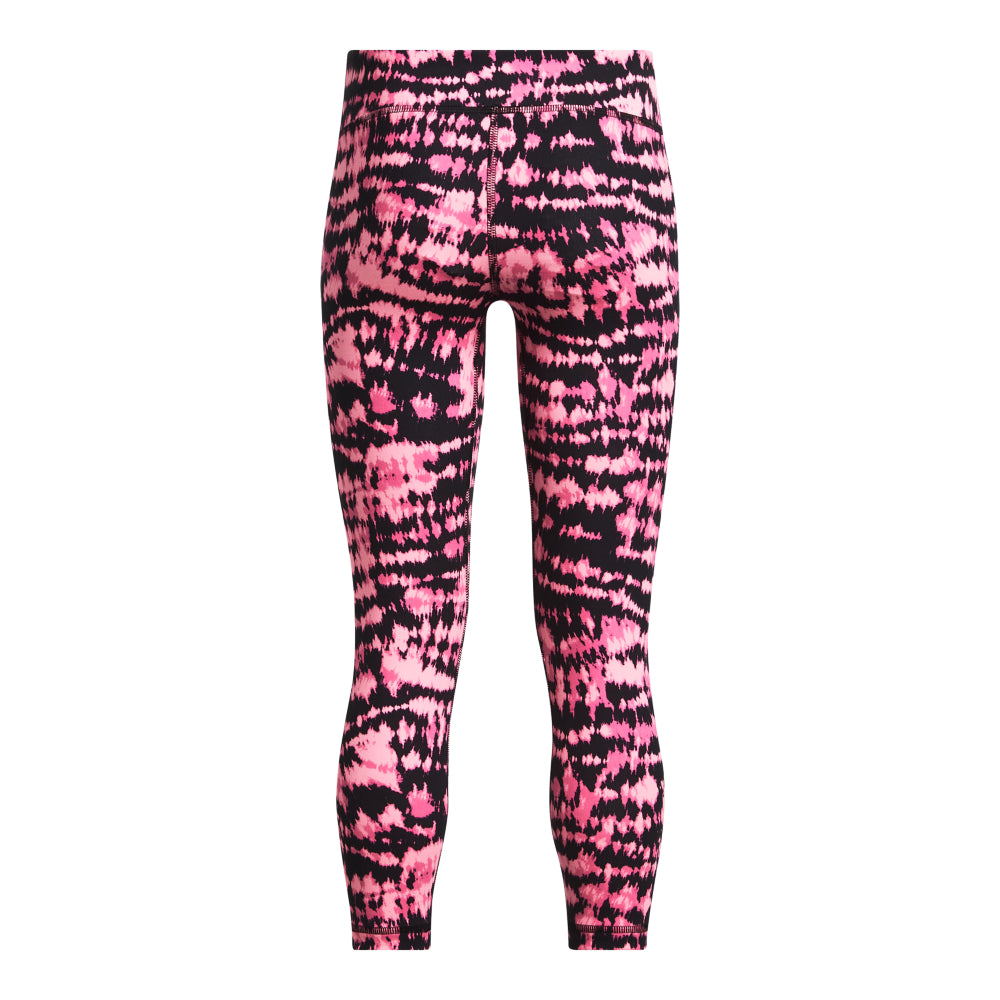 Under Armour Girls' Printed Motion Crop Top - Breathable & Moisture-Wicking Athletic Shirt for Running, Yoga & Sports Training