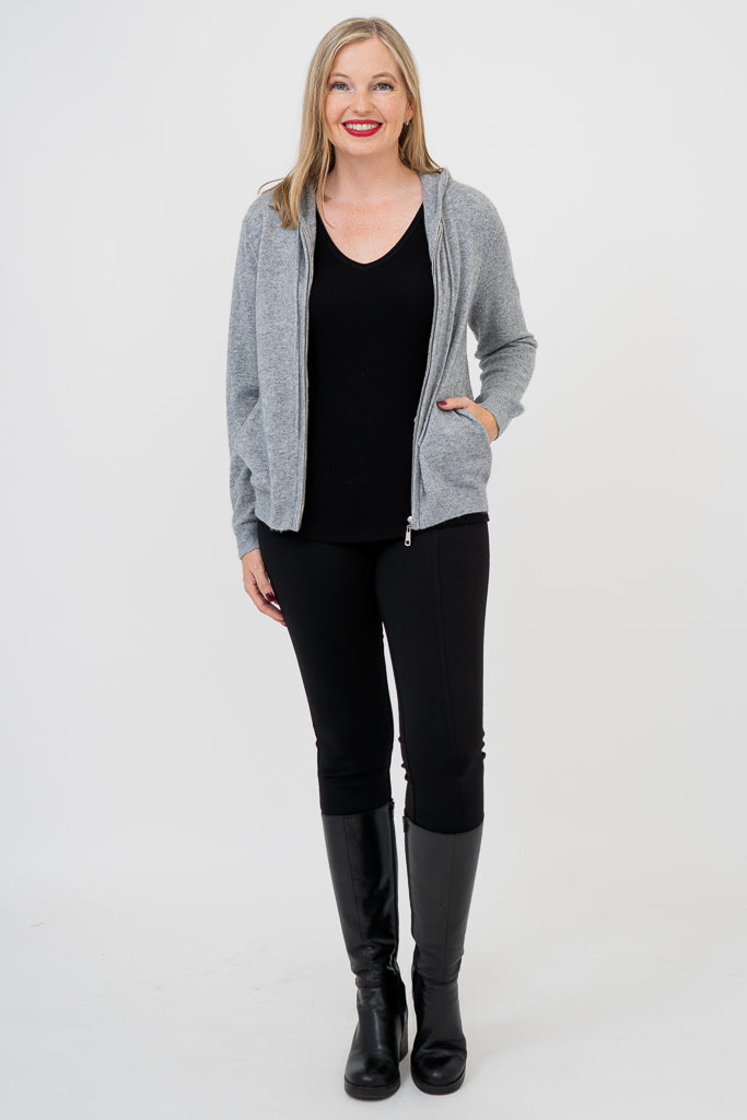 Premium Wool Cashmere Sweater for Women & Men - Soft & Warm Grey Pullover - Perfect for Winter, Fall & Cozy Outfits
