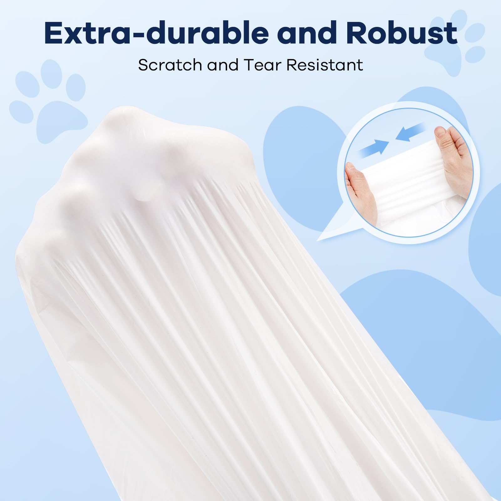 Premium Cat Litter Bags - 120 Pack Heavy Duty Drawstring Liners for Automatic & Self-Cleaning Litter Boxes | Leak-Proof Waste Disposal | Perfect for Litter-Robot, PetSafe ScoopFree & Most Smart Cat Toilets