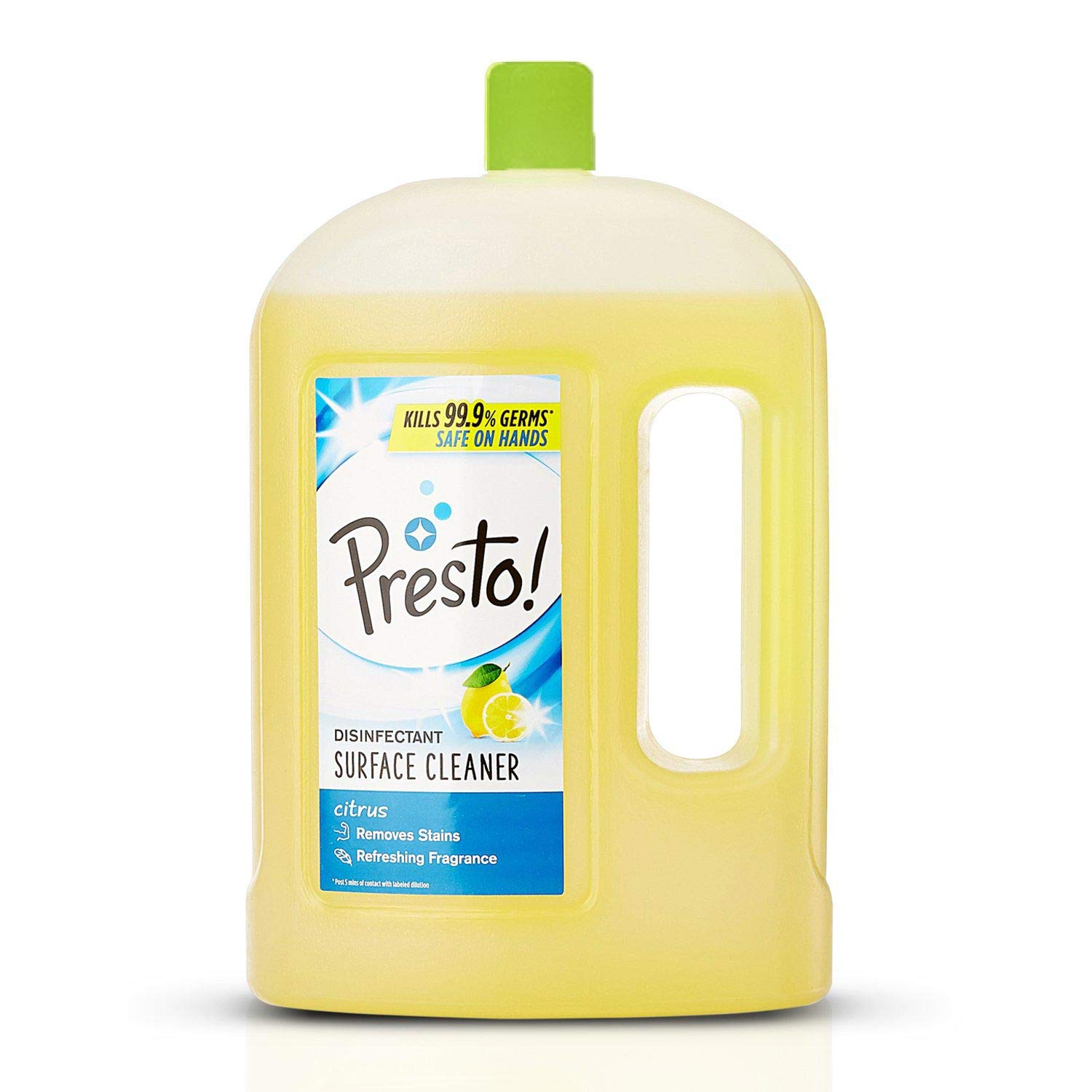 Presto! Disinfectant Surface & Floor Cleaner - Citrus Scent 2L + Bathroom Cleaner Floral 1L - Multi-Purpose Cleaning for Kitchen, Bathroom, Floors & High-Touch Surfaces
