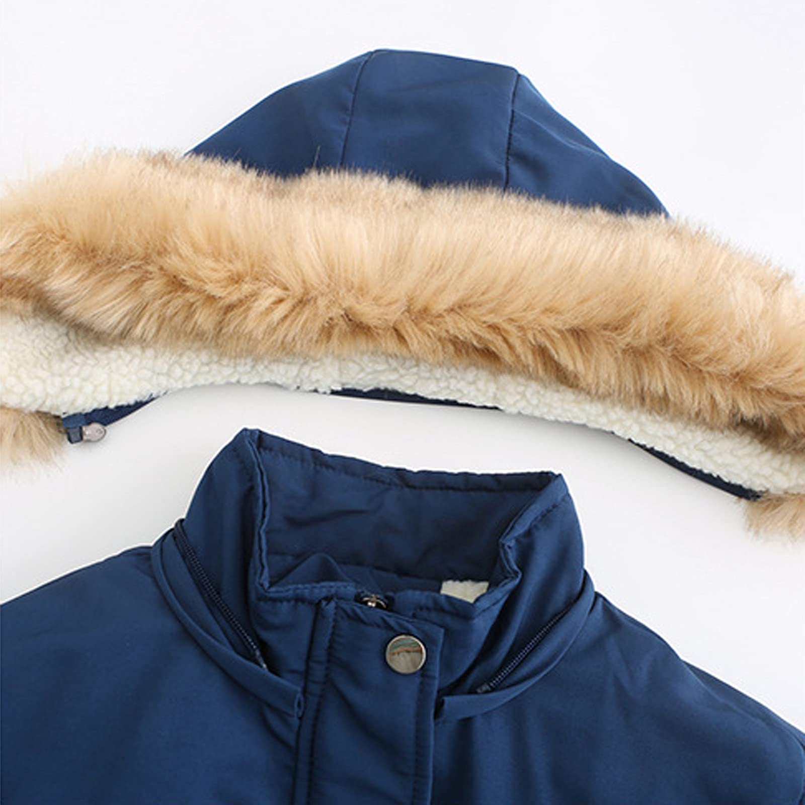 Women's Winter Hooded Down Jacket - Thick Long Puffer Coat with Zipper & Pockets | Warm Windproof Parka for Outdoor Activities, Snow, Travel & Daily Wear