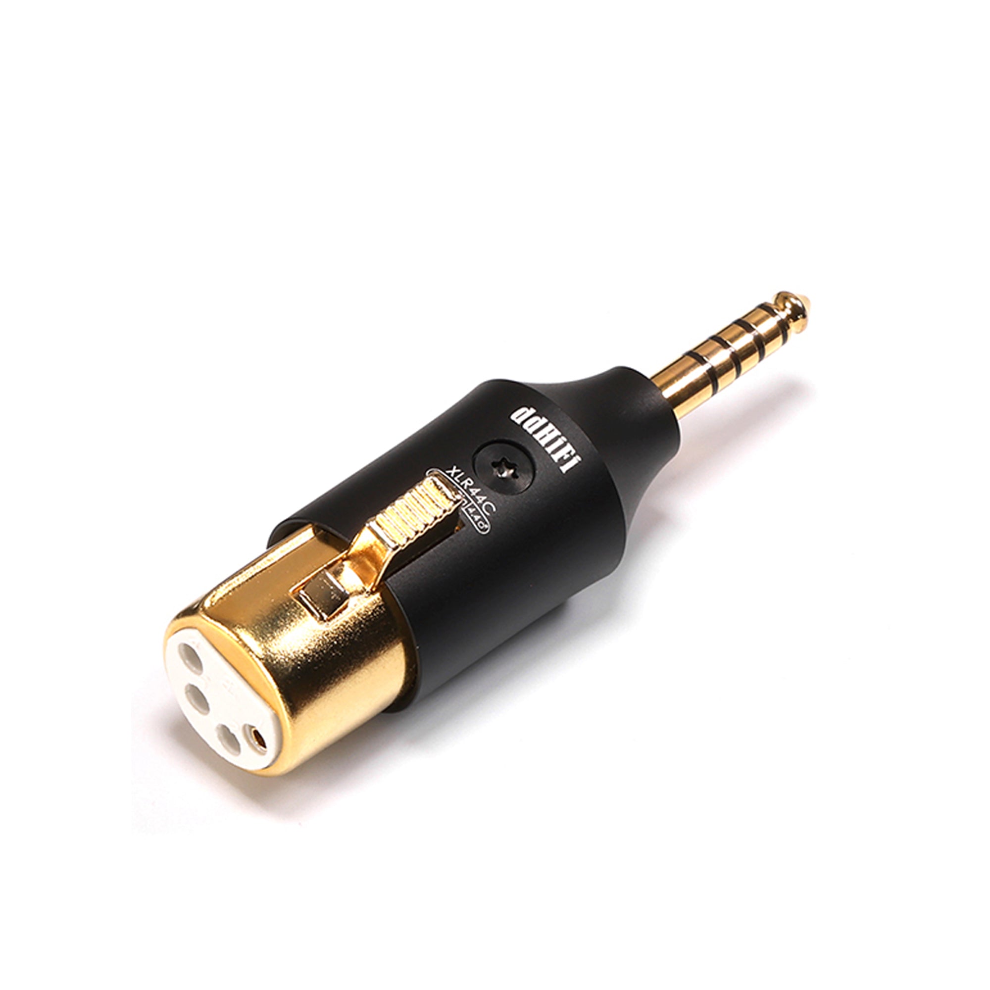 ddHiFi XLR44C XLR 4-Pin Male to 4.4mm Female Balanced Audio Adapter - Professional Hi-Fi Headphone Connector for Studio Equipment & Audiophile Systems