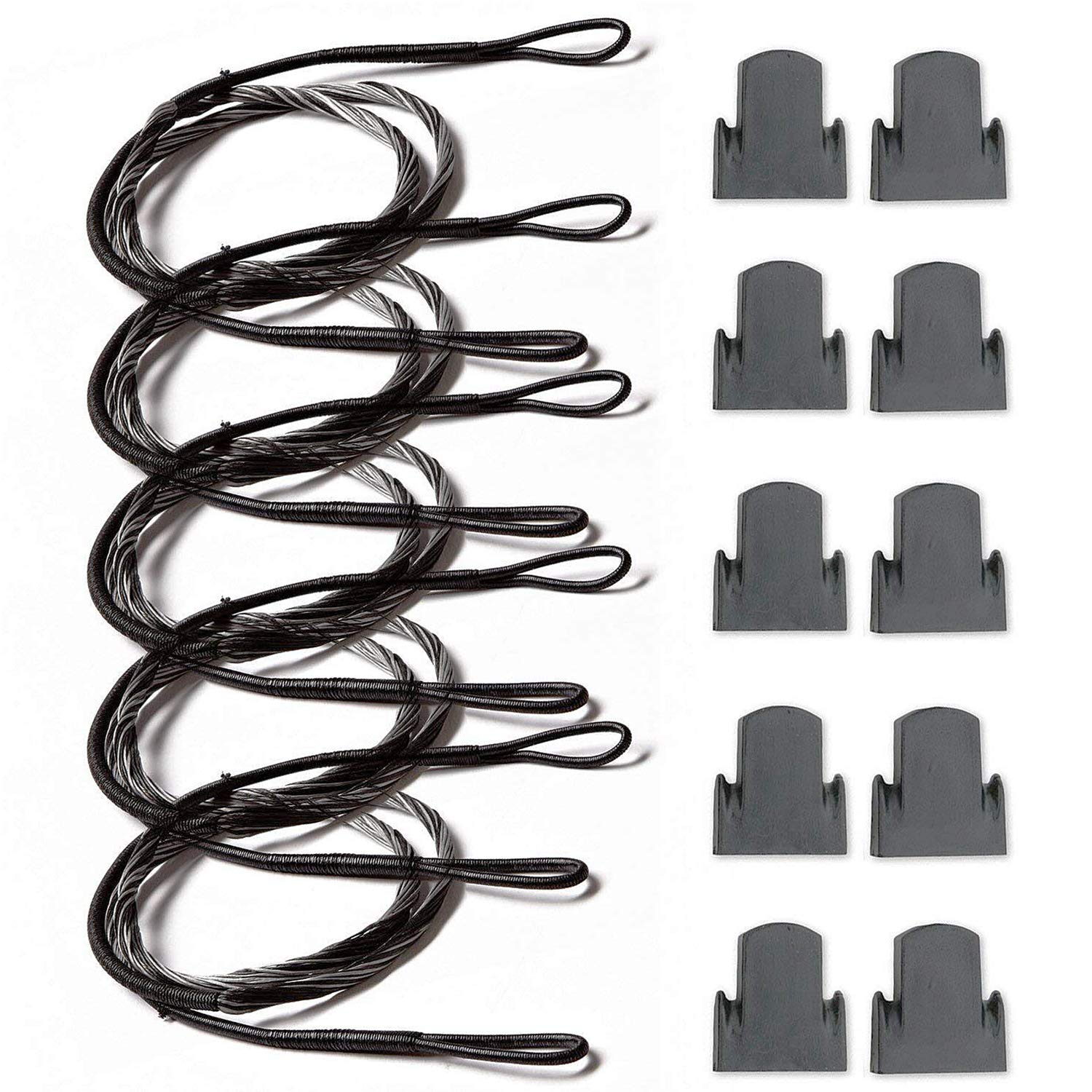 Crossbow Pistol String Replacement & Caps Set - High-Quality Spare Strings for Crossbow Maintenance | Perfect for Hunting, Target Practice & Outdoor Sports