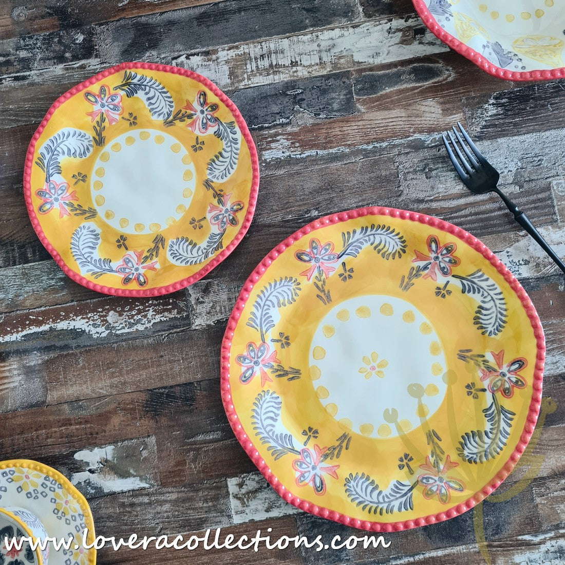 Afrocentric Yellow Dinnerware & Serveware Set - Modern African-Inspired Plates, Bowls & Serving Dishes for Stylish Dining & Entertaining