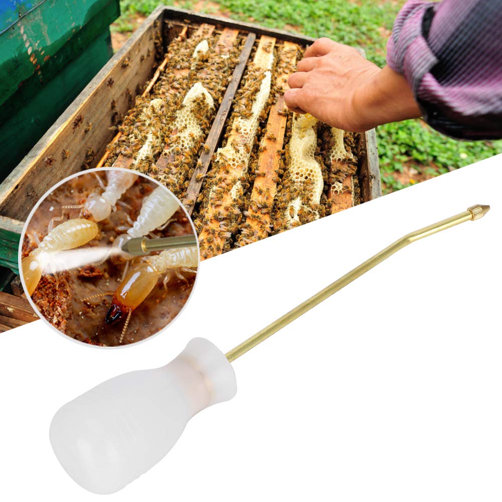 Professional Beekeeping Powder Blower with Long Copper Tube - Multi-Purpose Pest Control Sprayer for Gardening & Agriculture | Ideal for Wasp, Beehive & Crop Protection