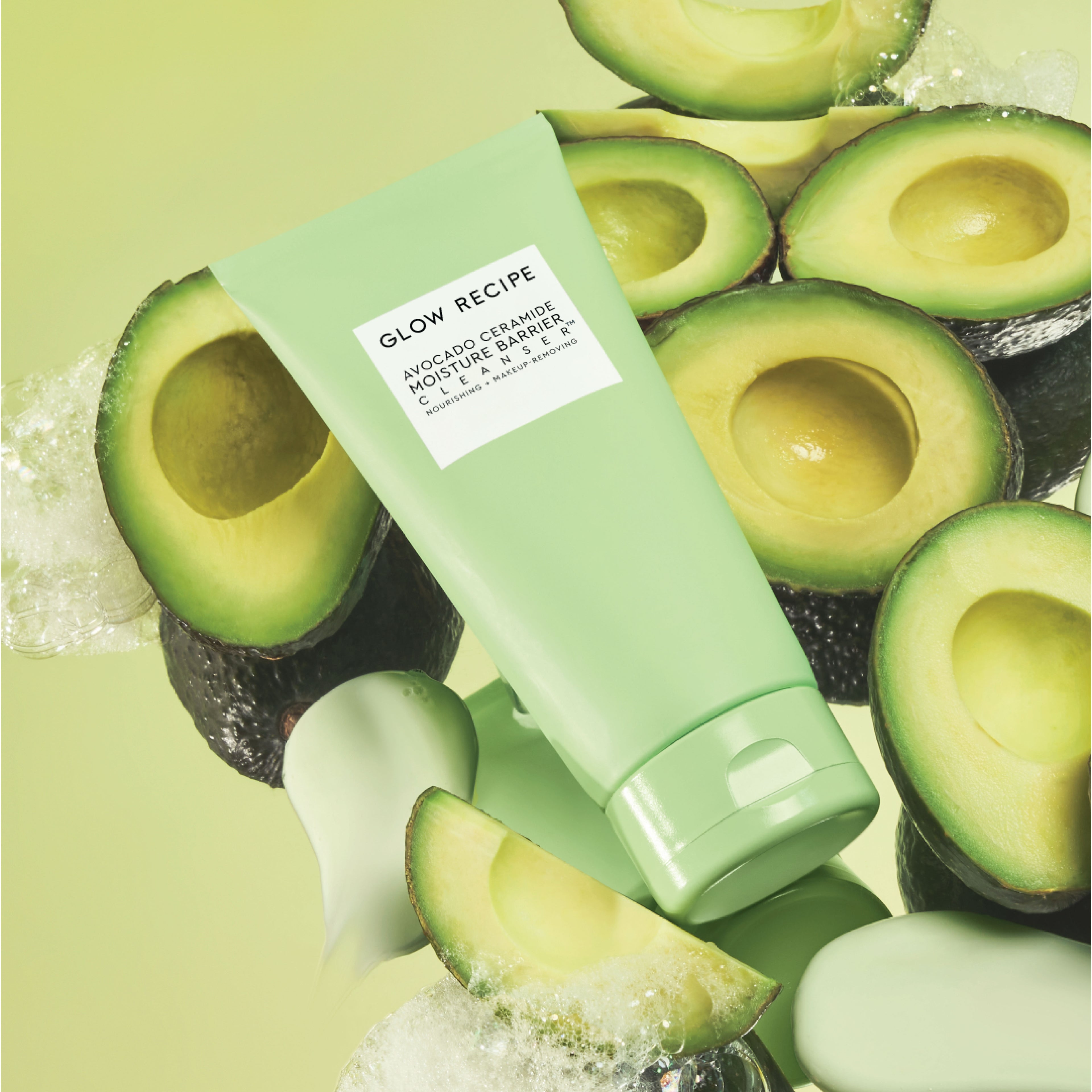 Avocado Ceramide Moisture Barrier Cleanser - Gentle Hydrating Face Wash for Dry & Sensitive Skin | Daily Skincare Routine, Morning & Night Use