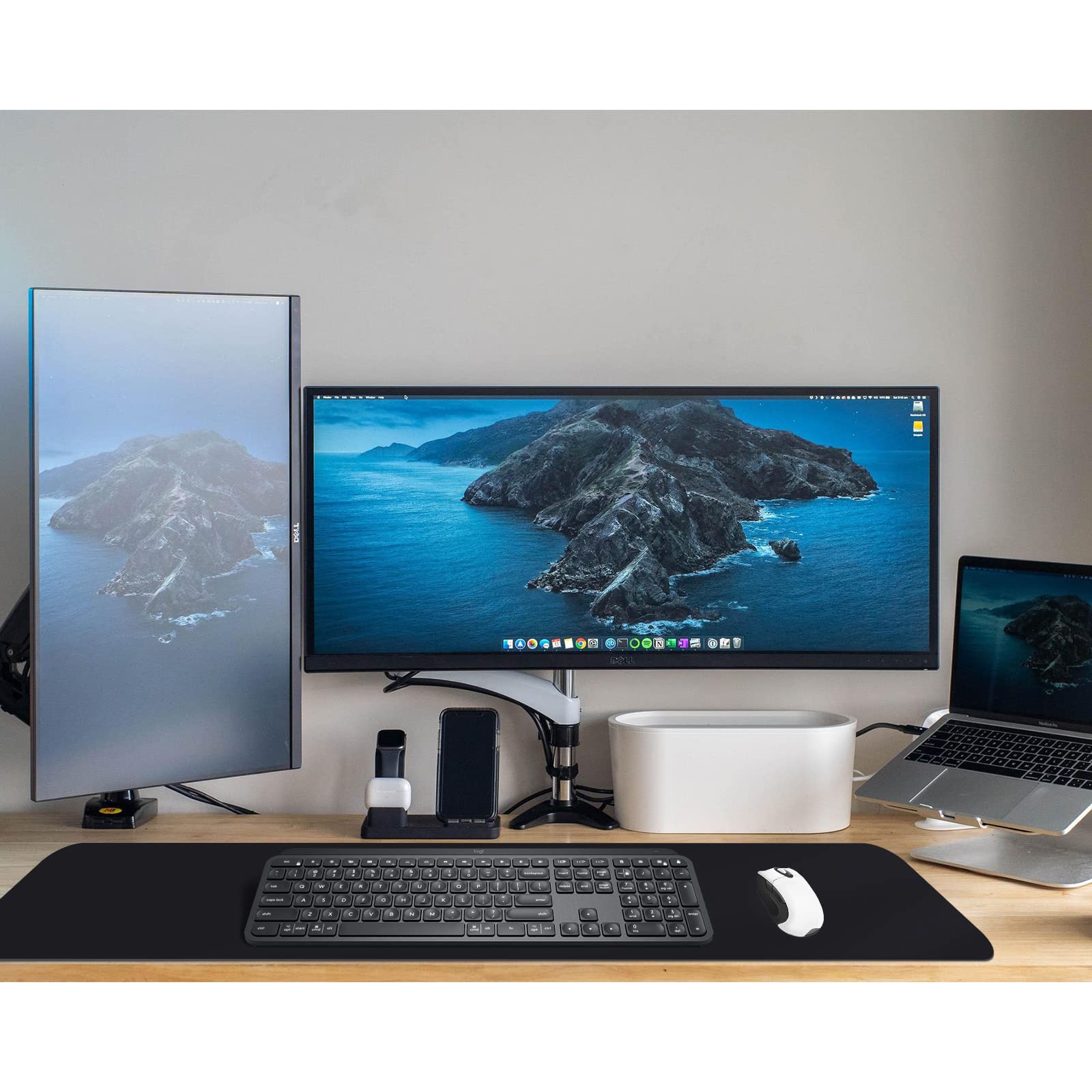Premium PU Leather Waterproof Desk Pad Protector - Dual-Sided Office Writing Mat for Home & Work (35.4