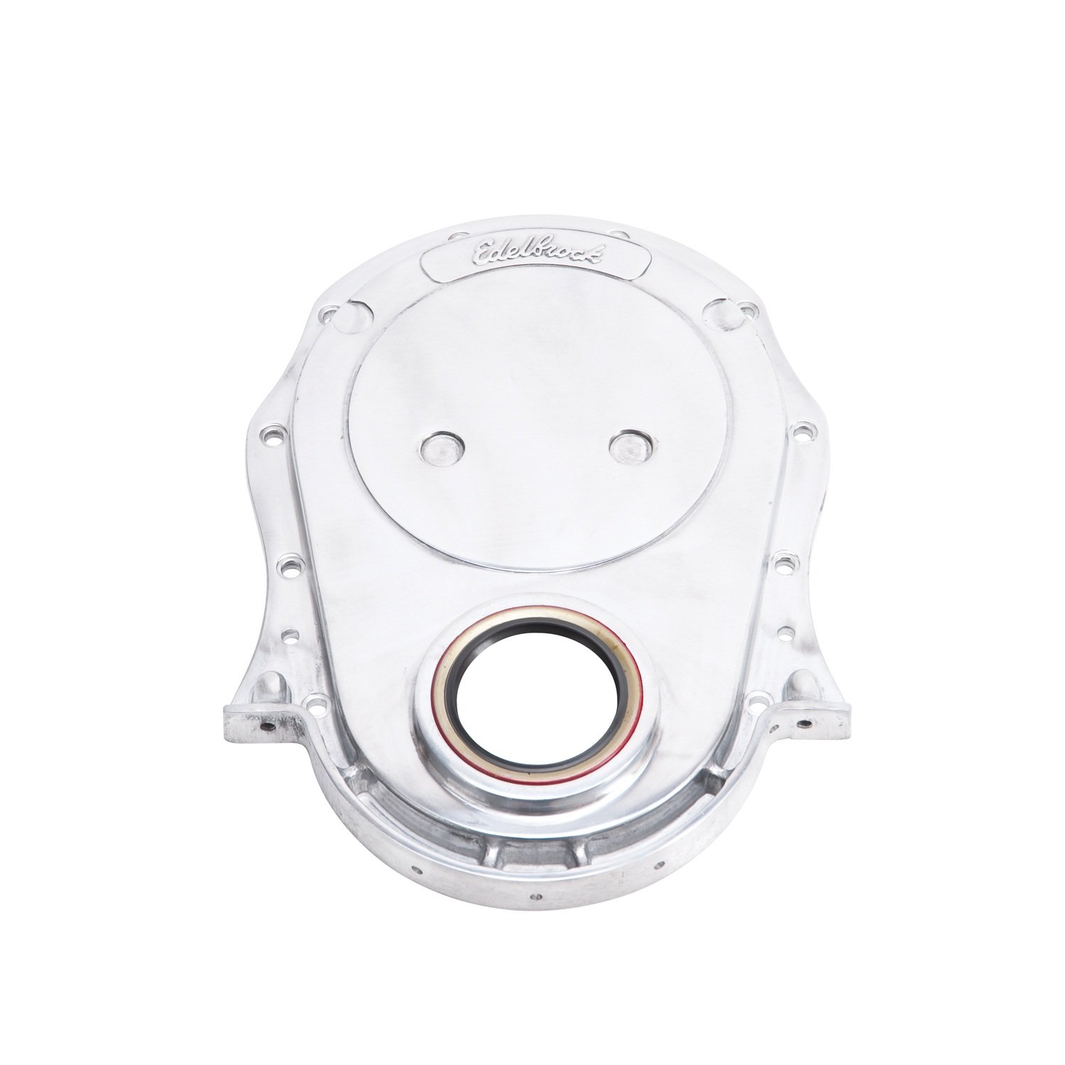 Edelbrock 4241 Aluminum Timing Cover - High Performance Engine Part for Chevy, Ford, Dodge - Perfect for Engine Rebuilds & Upgrades