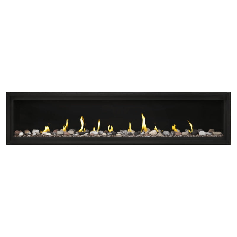 Napoleon Luxuria 74 Linear Direct Vent Gas Fireplace - LVX74NX | Modern Home Heating Solution for Living Rooms & Patios
